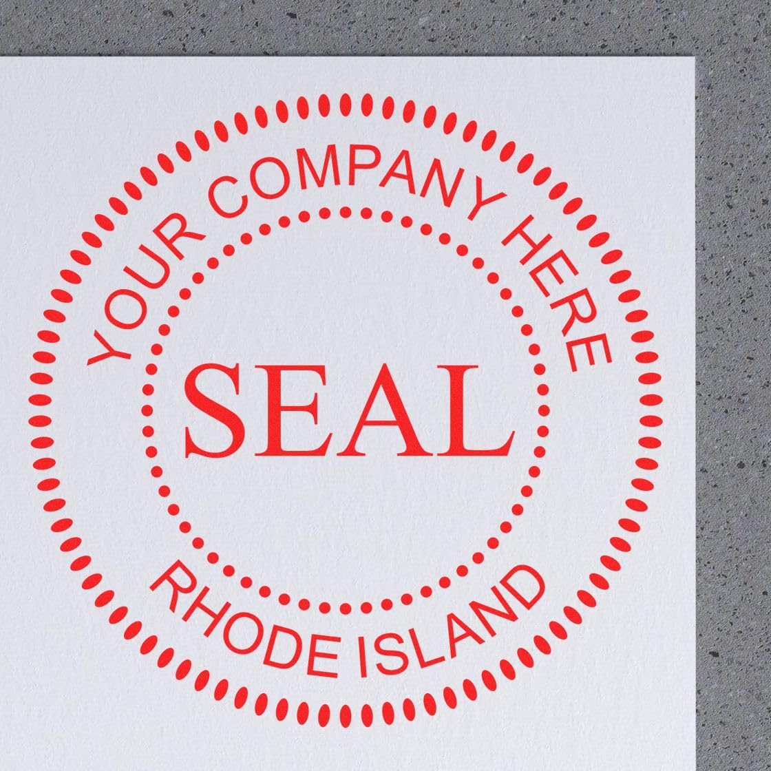 Rhode Island Self-Inking Corporate Seal Stamp, 1-5/8 Size, Rhode Island Company Stamp, Personalized, Personalized Corporation Inked Seal, Personalized Company Seal Stamp, Self-Ink Stamp, RI Stamp - Image 7
