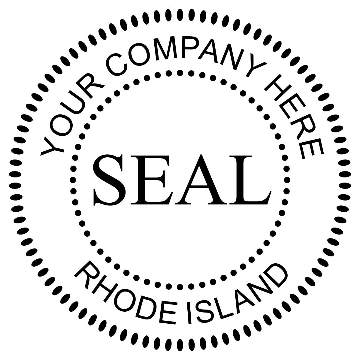 Rhode Island Self-Inking Corporate Seal Stamp, 1-5/8 Size, Rhode Island Company Stamp, Personalized, Personalized Corporation Inked Seal, Personalized Company Seal Stamp, Self-Ink Stamp, RI Stamp - Image 8