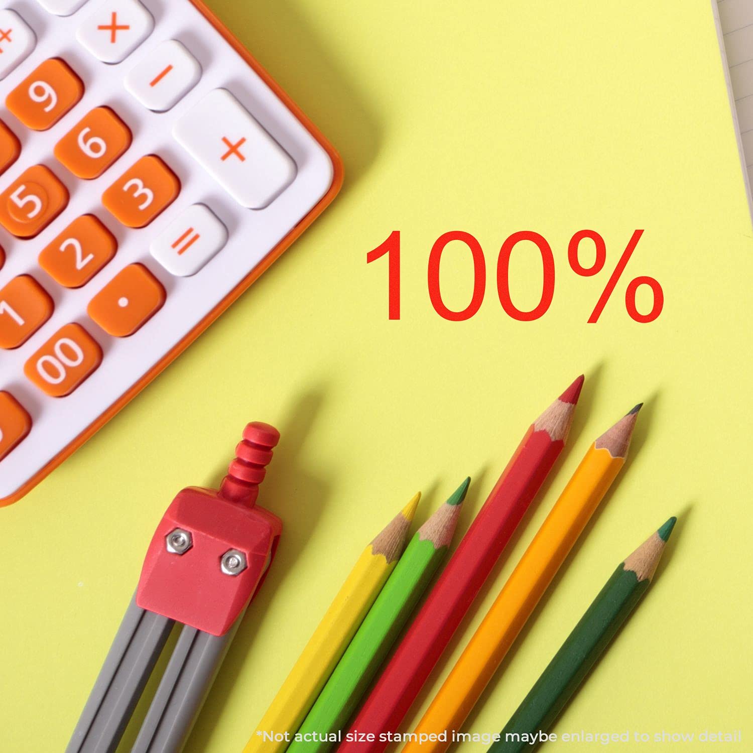 Self Inking 100 Stamp, Teacher School Supplies, Up to 5K Impressions, Available in 11 Ink Colors, Reinkable, Easy Press and Print Stamping, Size Approx 1/2" x 1-1/2" - Image 3