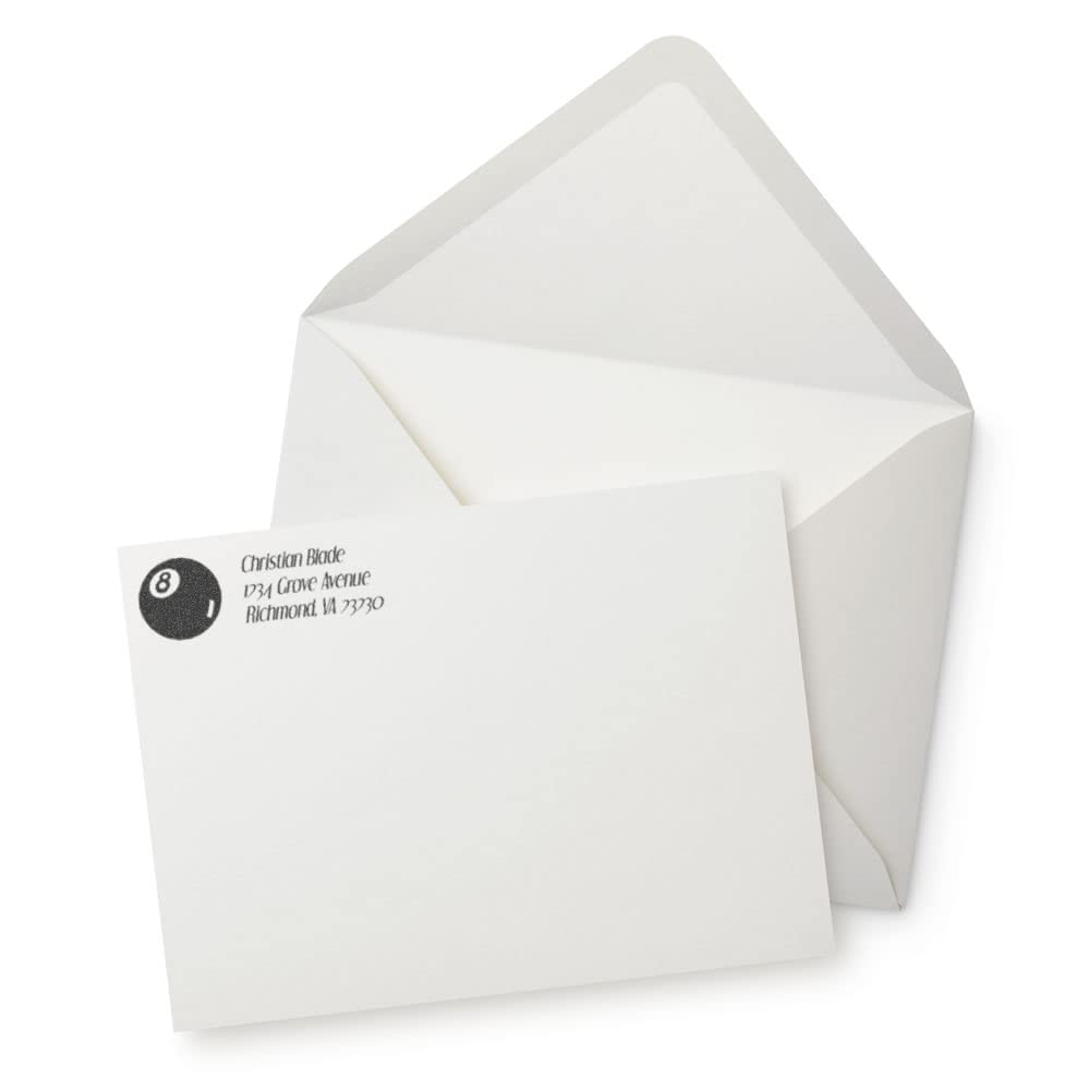 Self-Inking 8 Ball Address Stamper, Personalized Custom Address Stamp, Personalized Gift, Press and Print Stamping, Up to 10,000 Impressions, Re-Inkable, Your Choice of 11 Ink Colors, Size 7/8" x 2-1/4" - Image 3