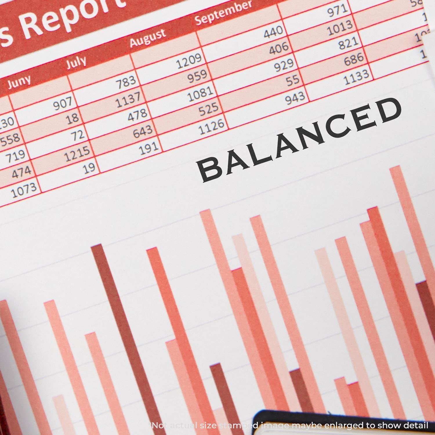Self Inking Balanced Stamp, Banking Supplies, Up to 5K Impressions, Available in 11 Ink Colors, Reinkable, Easy Press and Print Stamping, Size Approx 1/2" x 1-1/2" - Image 3