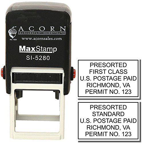 Self Inking Bulk Rate Mail Stamp | Mailing Stamp | First Class Postage Paid | Standard Postage Paid Rubber Stamp