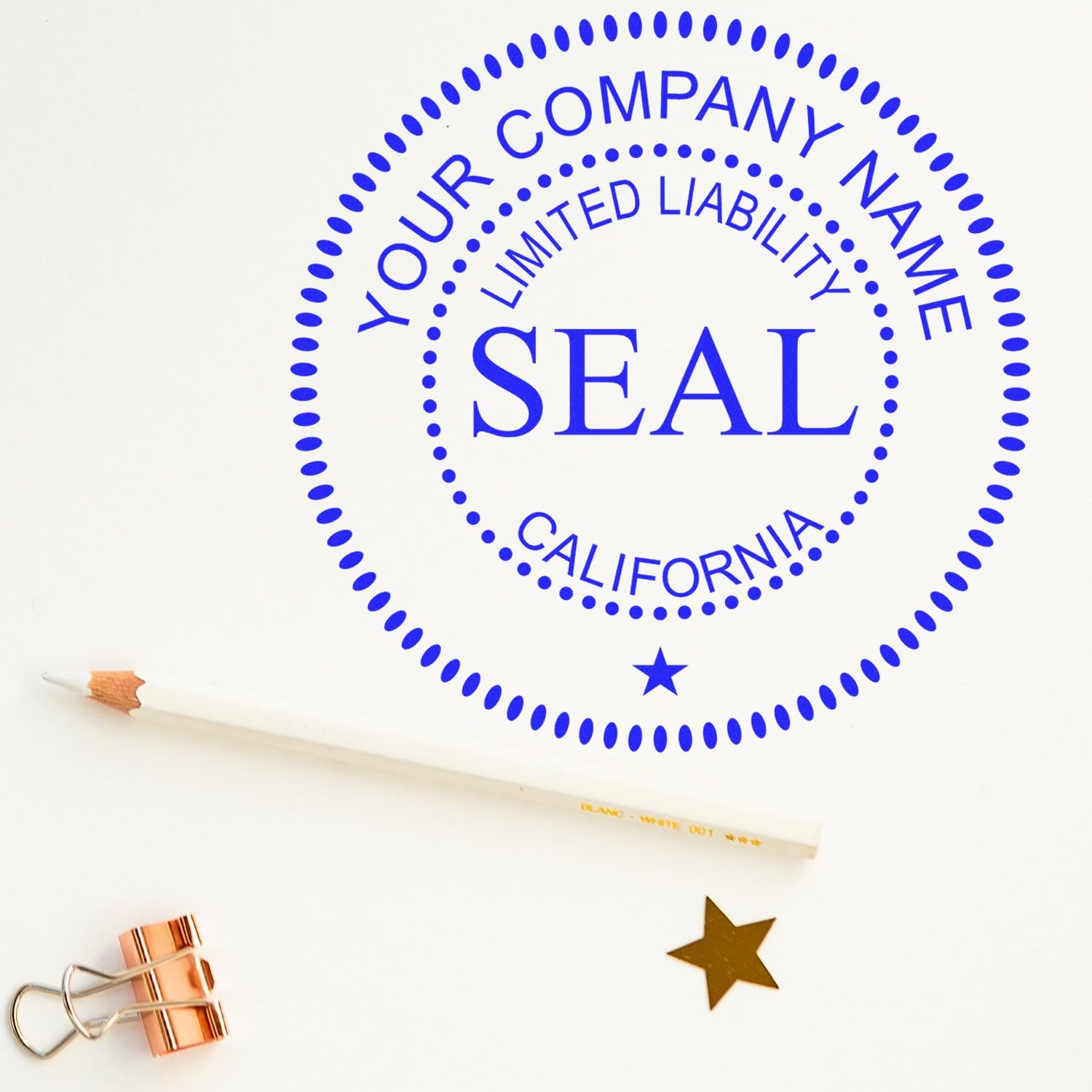 Self-Inking California Limited Liability Company Seal Stamp, 1-5/8 Diameter, Up to 10K Imprints, Company Stamp for CA, Customized Limited Liability Company Inked Stamp, Stamp Self-Ink, CA Stamp - Image 6