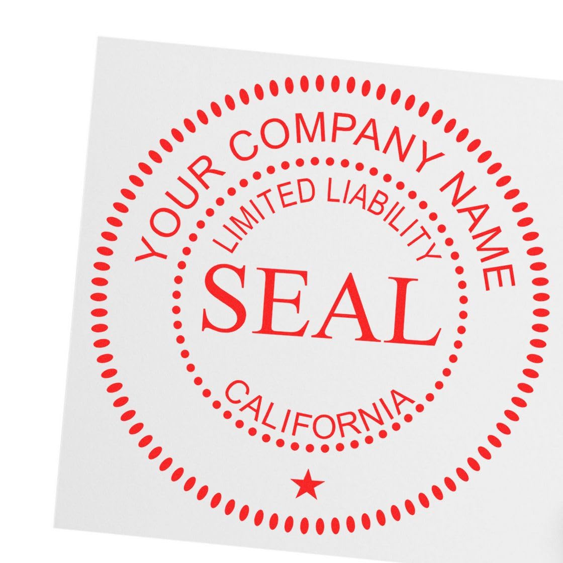 Self-Inking California Limited Liability Company Seal Stamp, 1-5/8 Diameter, Up to 10K Imprints, Company Stamp for CA, Customized Limited Liability Company Inked Stamp, Stamp Self-Ink, CA Stamp - Image 7