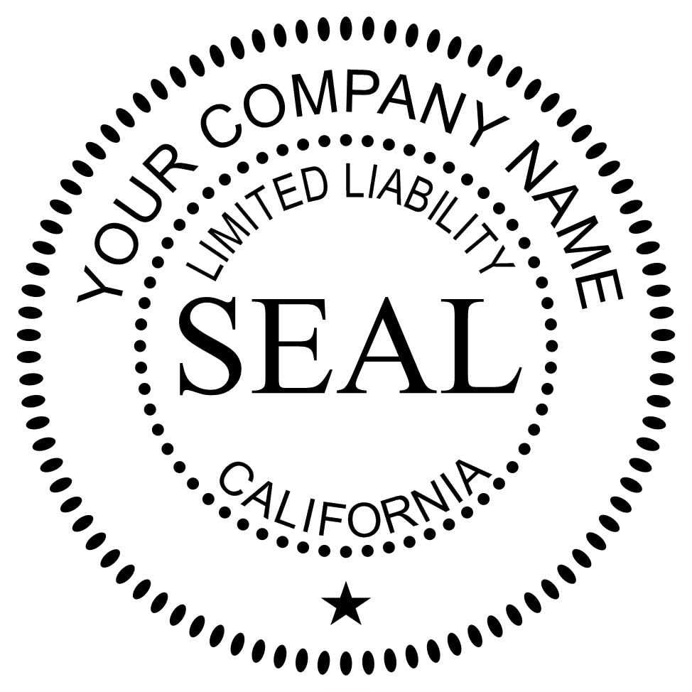 Self-Inking California Limited Liability Company Seal Stamp, 1-5/8 Diameter, Up to 10K Imprints, Company Stamp for CA, Customized Limited Liability Company Inked Stamp, Stamp Self-Ink, CA Stamp - Image 8
