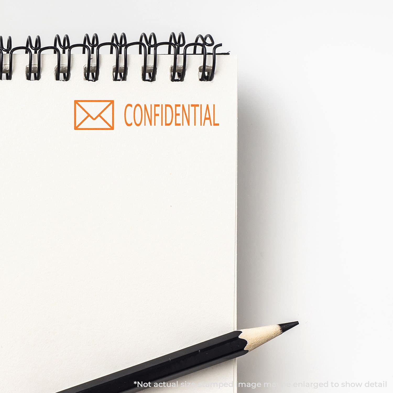 Self-Inking Confidential with Envelope Stamp, Home Business Supplies, Up to 5K Impressions, Available in 11 Ink Colors, Reinkable, Easy Press and Print Stamping, Size Approx 1/2" x 1-1/2" - Image 4