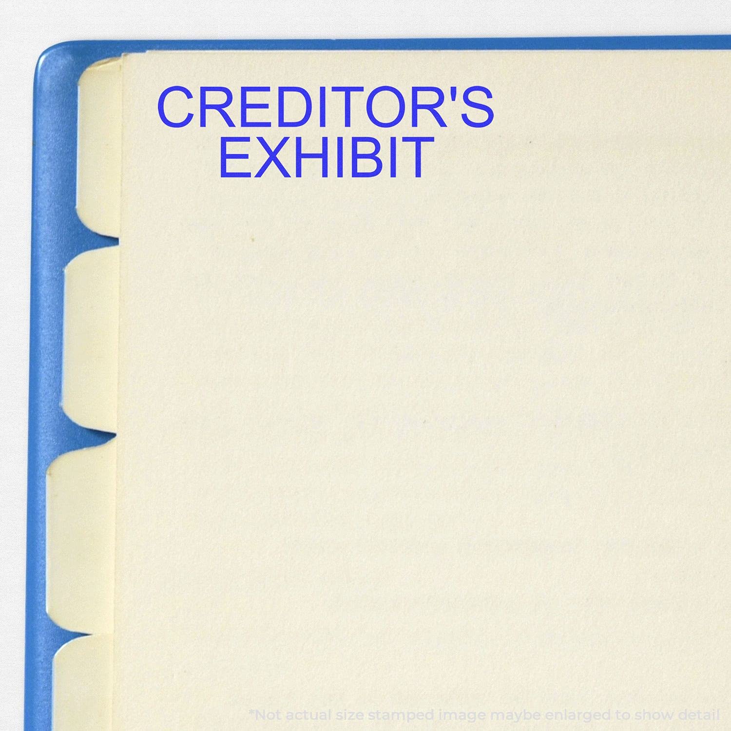 Self Inking Creditors Exhibit Stamp, Legal Mail Stamps for Lawyers, Up to 5K Impressions, Available in 11 Ink Colors, Reinkable, Easy Press and Print Stamping, Size Approx 1/2" x 1-1/2" - Image 3