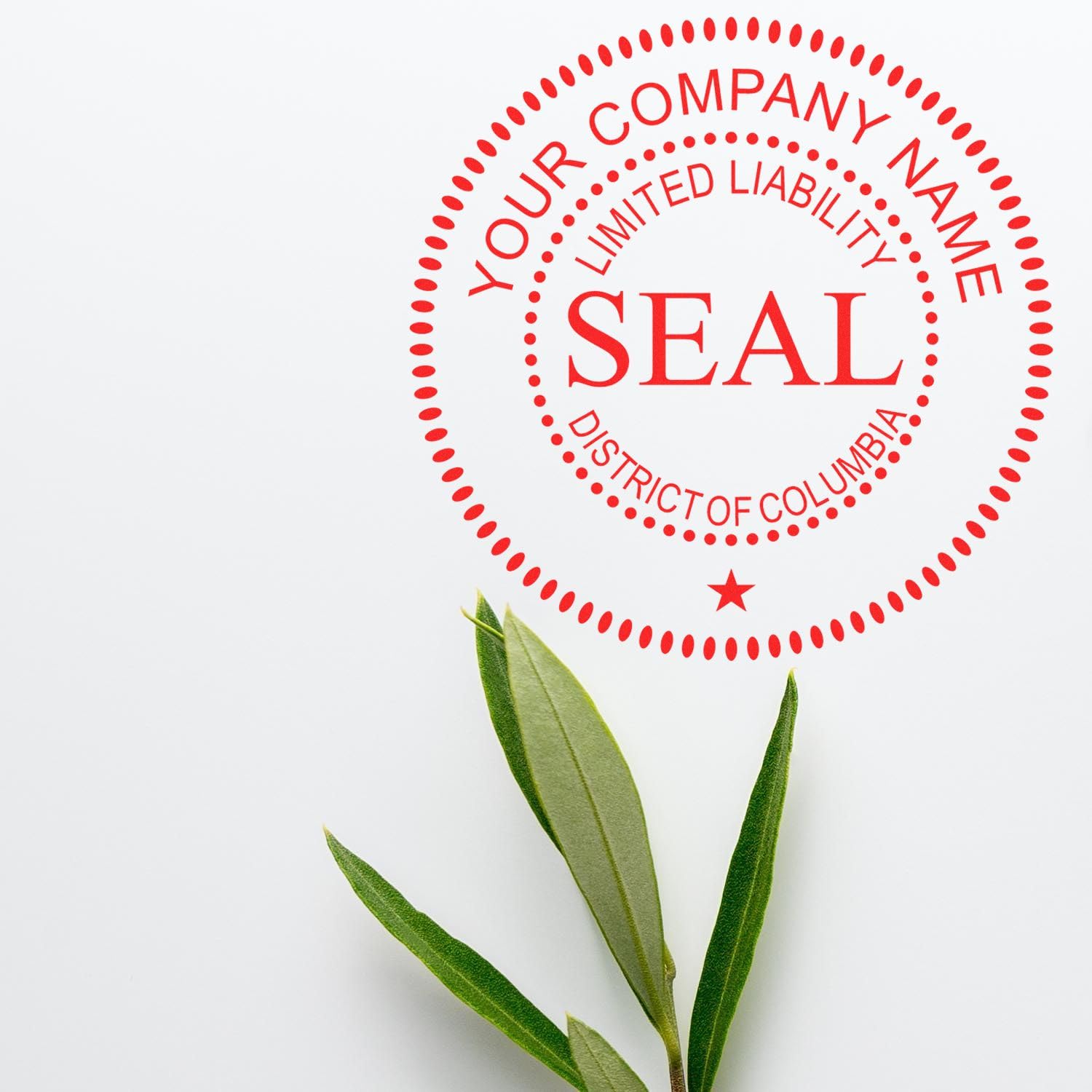 Self-Inking District of Columbia Limited Liability Company Seal Stamp, 1-5/8 Diameter, Up to 10K Imprints, Company Stamp for DC, Customized Limited Liability Company Stamp, Stamp Self-Ink, DC Stamp - Image 7