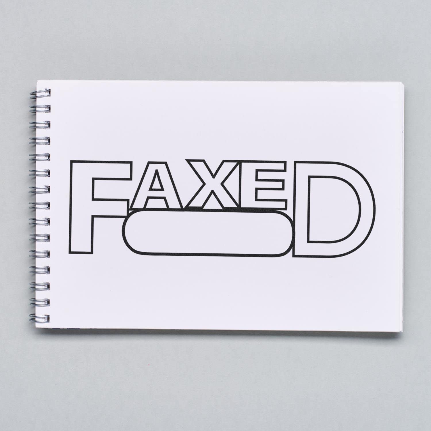 Self-Inking Faxed with Round Date Box Stamp, Perfect for Desk, Up to 5K Impressions, Available in 11 Ink Colors, Reinkable, Easy Press and Print Stamping, Size Approx 7/8" Dia