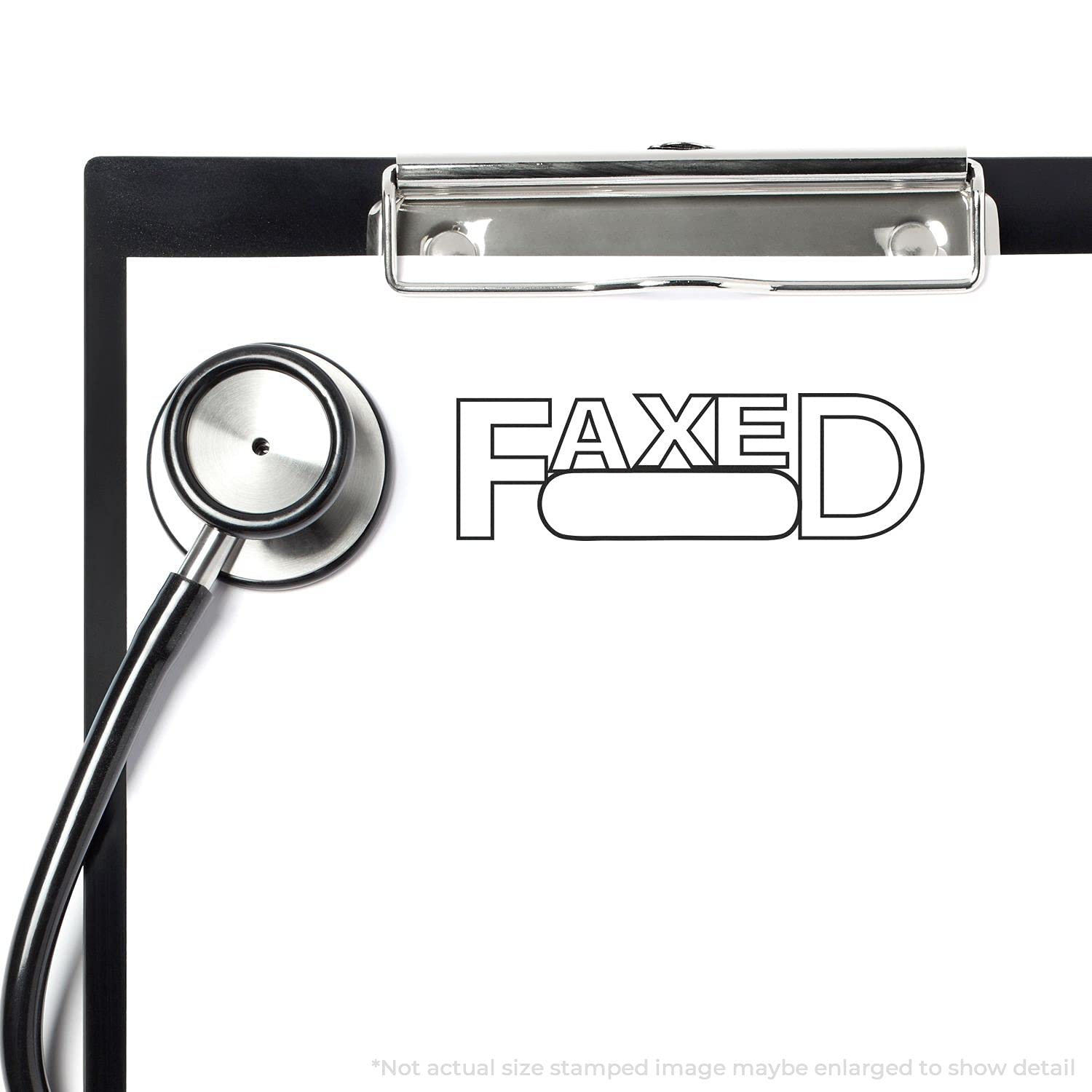 Self-Inking Faxed with Round Date Box Stamp, Perfect for Desk, Up to 5K Impressions, Available in 11 Ink Colors, Reinkable, Easy Press and Print Stamping, Size Approx 7/8" Dia - Image 6