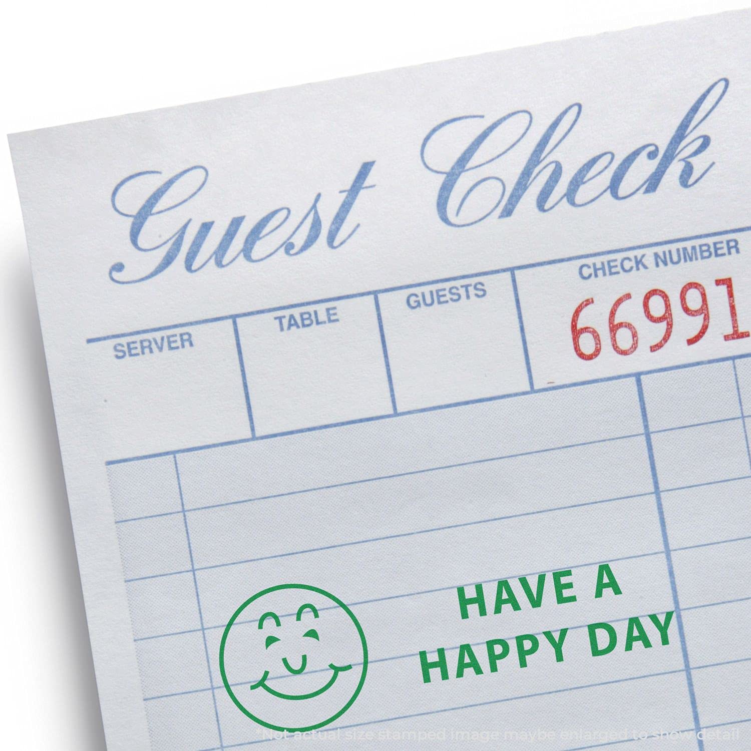 Self-Inking Have a Happy Day Stamp, Perfect for Home Office, Up to 5K Impressions, Available in 11 Ink Colors, Reinkable, Easy Press and Print Stamping, Size Approx 1/2" x 1-1/2" - Image 6