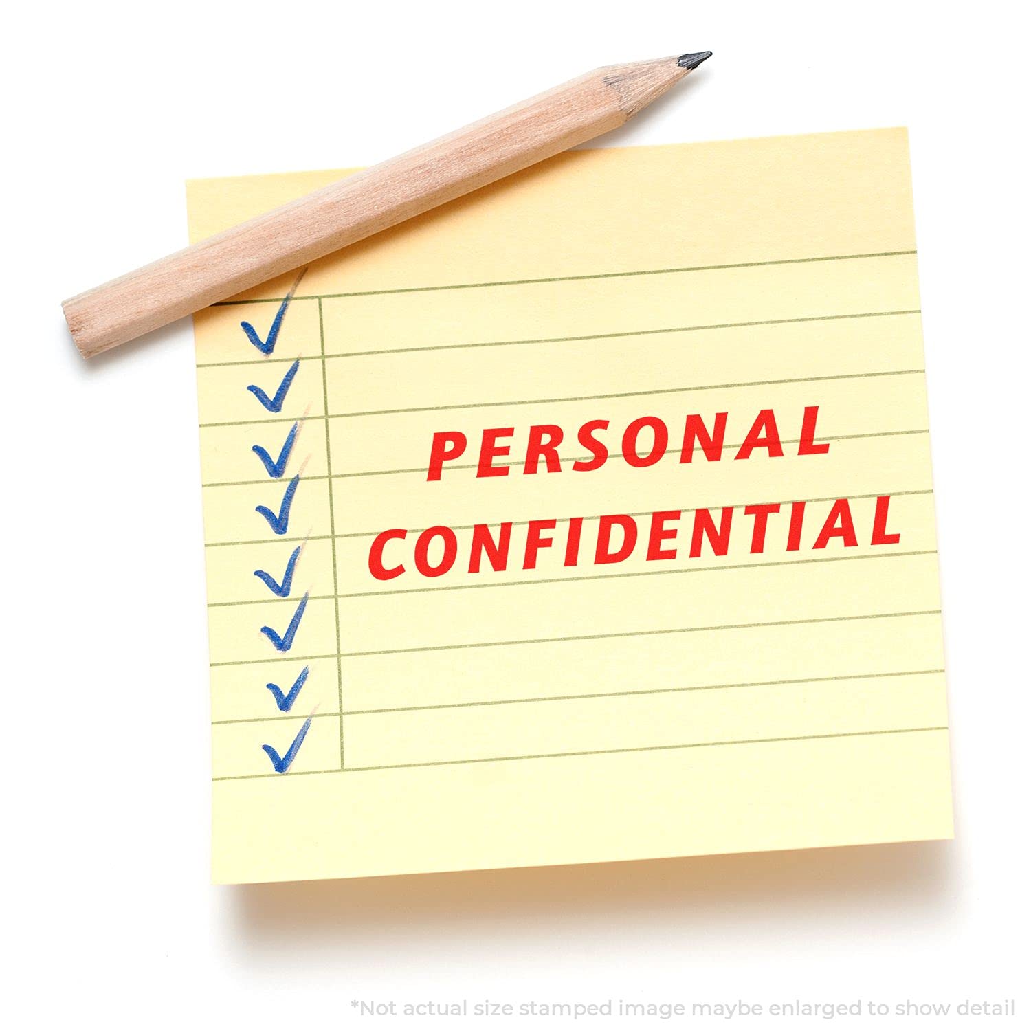 Self-Inking Italic Personal Confidential Stamp, Perfect for Office, Up to 5K Impressions, Available in 11 Ink Colors, Reinkable, Easy Press and Print Stamping, Size Approx 1/2" x 1-1/2" - Image 4