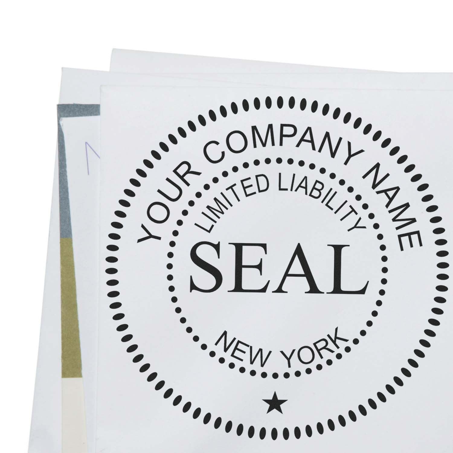 Self-Inking New York Limited Liability Company Seal Stamp, 1-5/8 Diameter, Up to 10K Imprints, Reinkable, Company Stamp for NY, Customized LLC Company Seal Stamp, Stamp Self-Ink, NY Stamp - Image 4