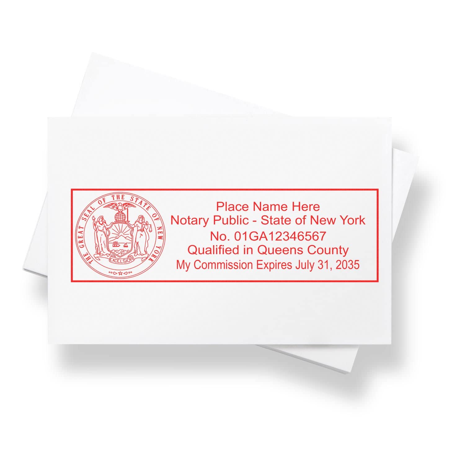 Pre-Inked New York Notary Public Stamp, Up to 15K Imprints, Notary Stamp NY, Press and Print Stamping, Rectangular 7/8" x 2-1/4", Notarial Stamp New York - Image 6