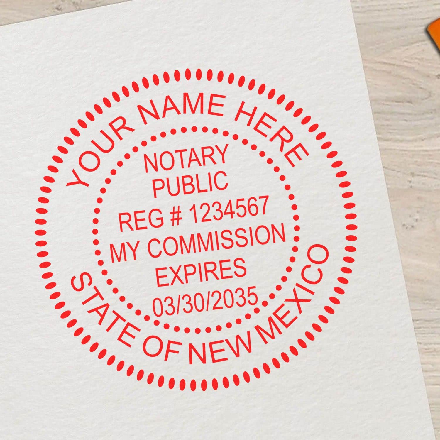 Self-Inking Notary Stamp for New Mexico Notary Public - Durable, Quality, 1-5/8 Round Stamp - Essential Tool for Official Documents, Certifications, and Legal Paperwork - Notary Stamp New Mexico - Image 6