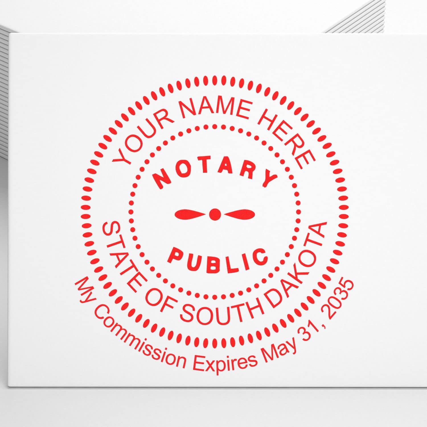 Self-Inking Notary Stamp for South Dakota Notary Public - Durable, Quality, 1-5/8 Round Notary Stamp South Dakota - Ideal for Official Documents, Certifications, and Legal Papers - Image 6