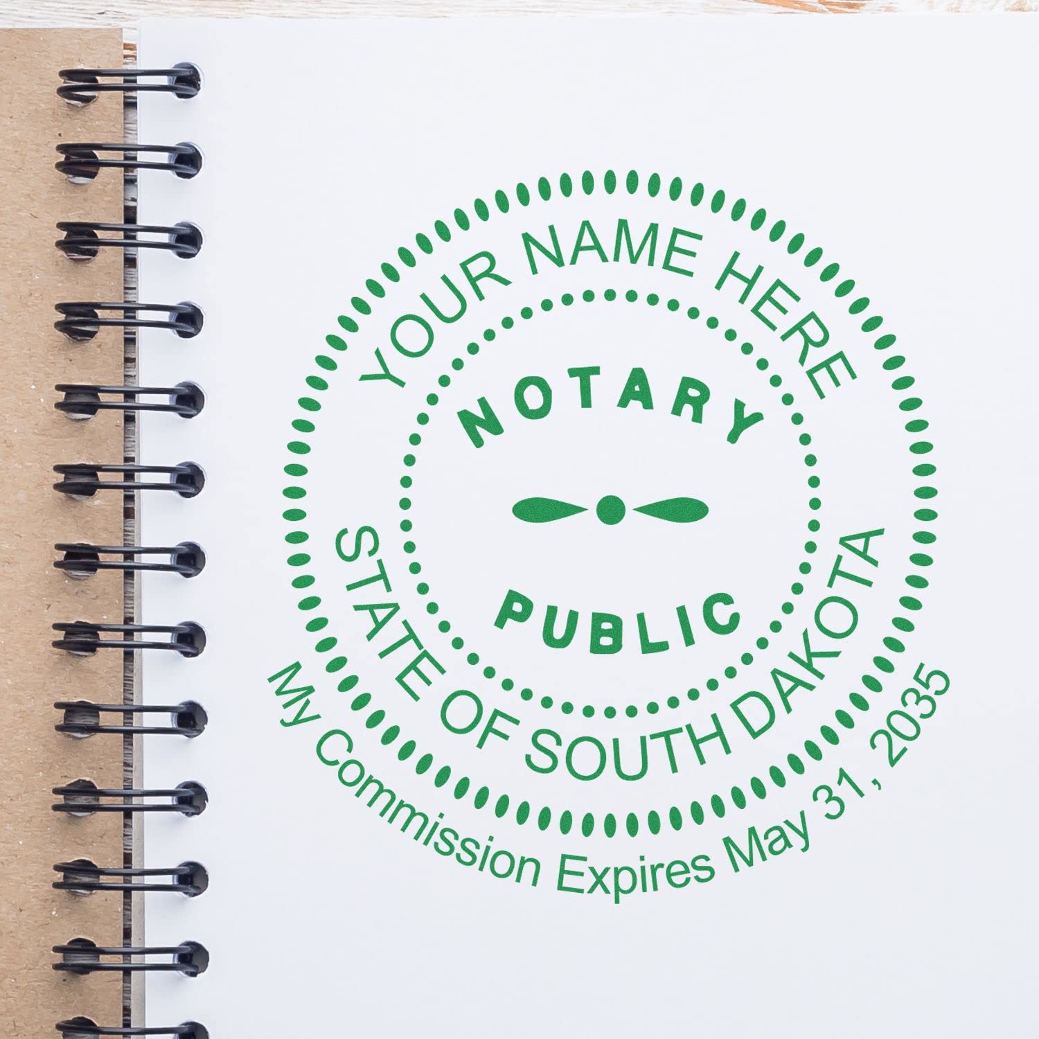 Self-Inking Notary Stamp for South Dakota Notary Public - Durable, Quality, 1-5/8 Round Notary Stamp South Dakota - Ideal for Official Documents, Certifications, and Legal Papers - Image 9