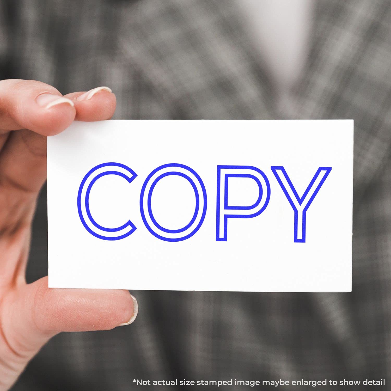 Self-Inking Outline Copy Stamp, Business Stamp, Up to 5K Impressions, Available in 11 Ink Colors, Reinkable, Easy Press and Print Stamping, Size Approx 1/2" x 1-1/2" - Image 3