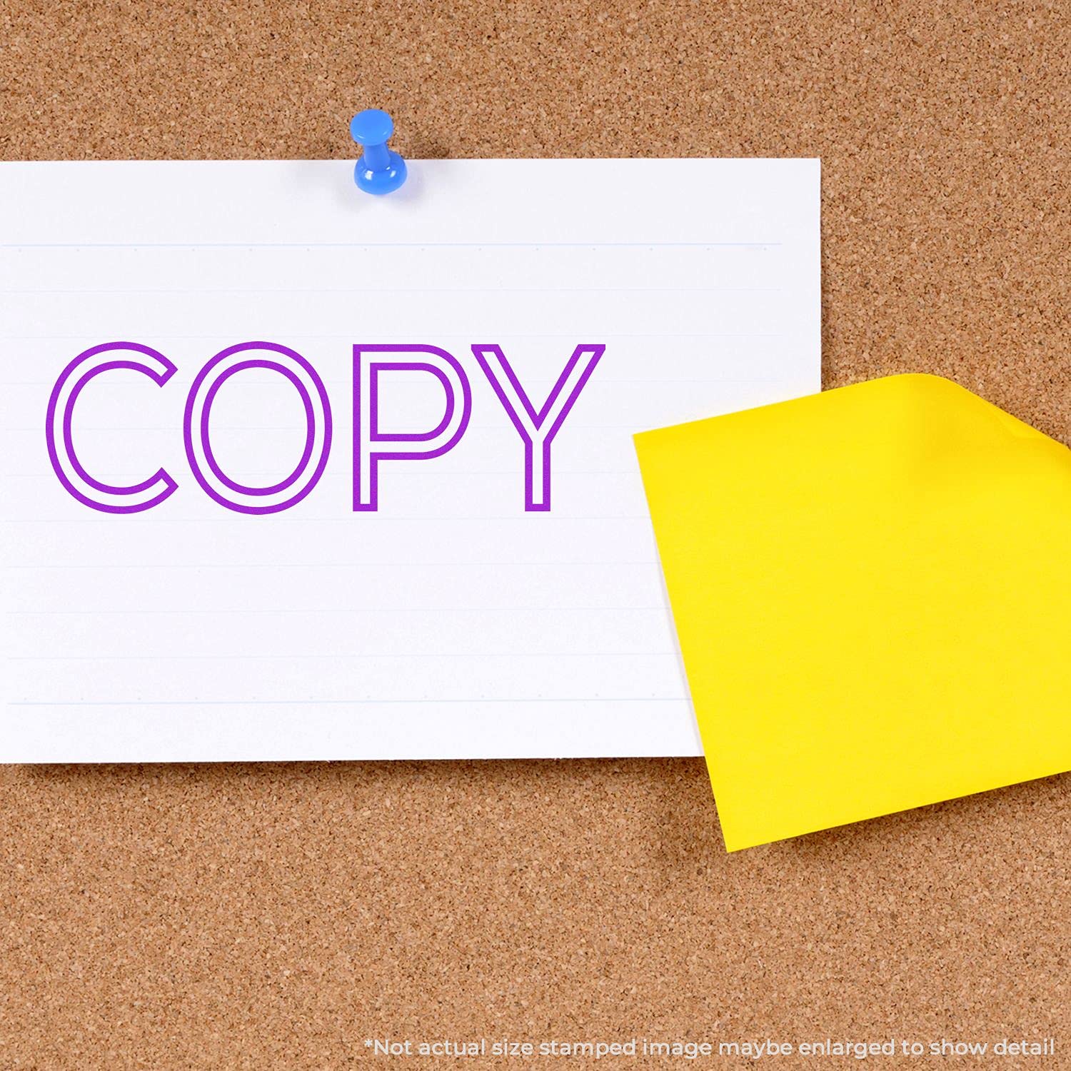 Self-Inking Outline Copy Stamp, Business Stamp, Up to 5K Impressions, Available in 11 Ink Colors, Reinkable, Easy Press and Print Stamping, Size Approx 1/2" x 1-1/2" - Image 4