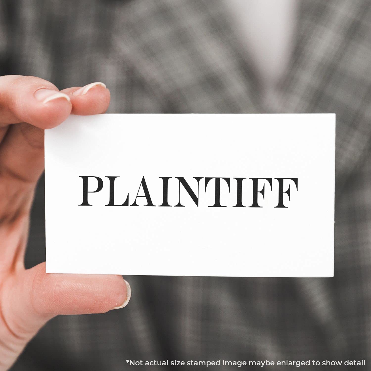 Self Inking Plaintiff Stamp, Legal Secretary Supplies, Up to 5K Impressions, Available in 11 Ink Colors, Reinkable, Easy Press and Print Stamping, Size Approx 1/2" x 1-1/2" - Image 3