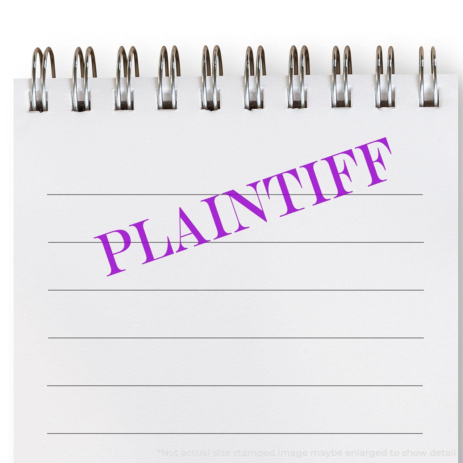 Self Inking Plaintiff Stamp, Legal Secretary Supplies, Up to 5K Impressions, Available in 11 Ink Colors, Reinkable, Easy Press and Print Stamping, Size Approx 1/2" x 1-1/2" - Image 6