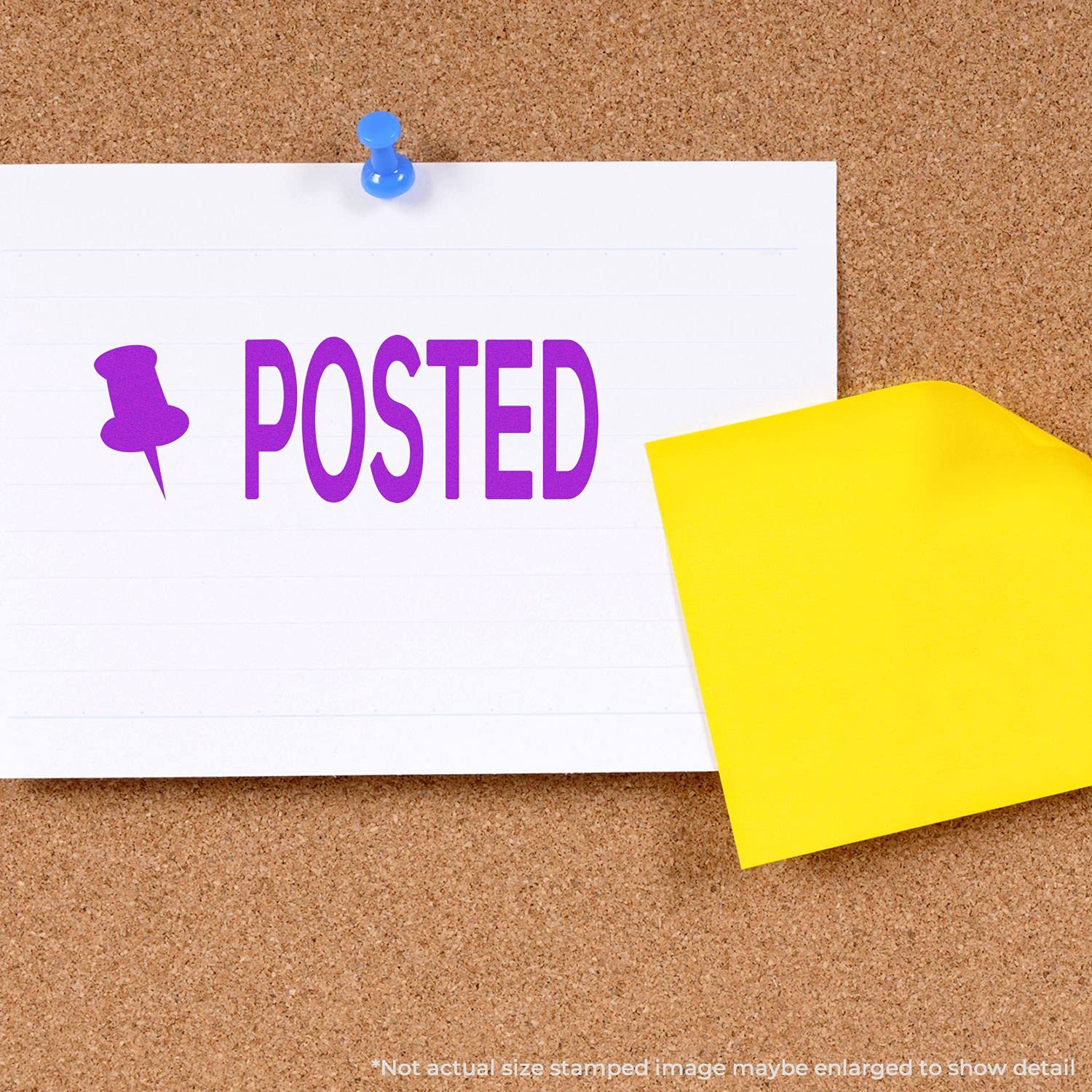 Self-Inking Posted with Thumbtack Stamp, Perfect for Letters, Up to 5K Impressions, Available in 11 Ink Colors, Reinkable, Easy Press and Print Stamping, Size Approx 1/2" x 1-1/2" - Image 4