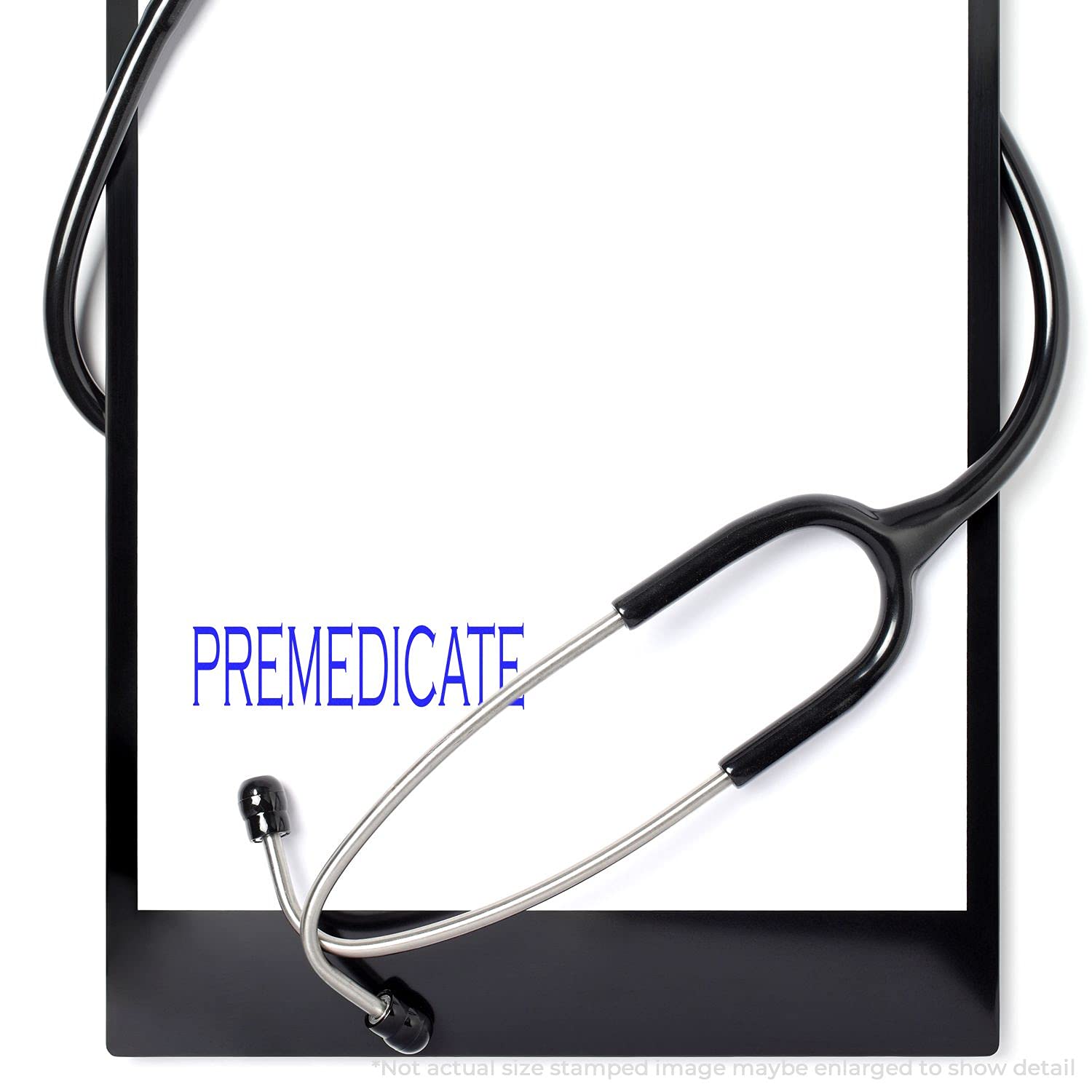 Self Inking Premedicate Stamp, Perfect for Medical Office, Up to 5K Impressions, Available in 11 Ink Colors, Reinkable, Easy Press and Print Stamping, Size Approx 1/2" x 1-1/2" - Image 3