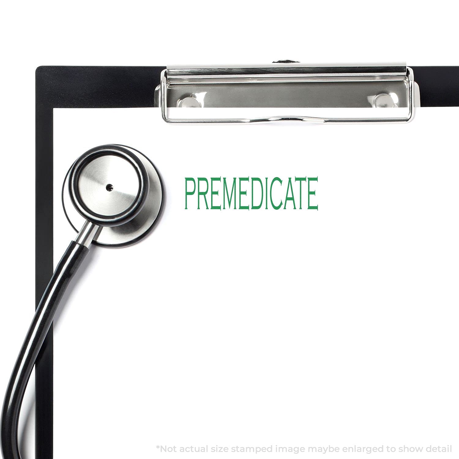 Self Inking Premedicate Stamp, Perfect for Medical Office, Up to 5K Impressions, Available in 11 Ink Colors, Reinkable, Easy Press and Print Stamping, Size Approx 1/2" x 1-1/2" - Image 4