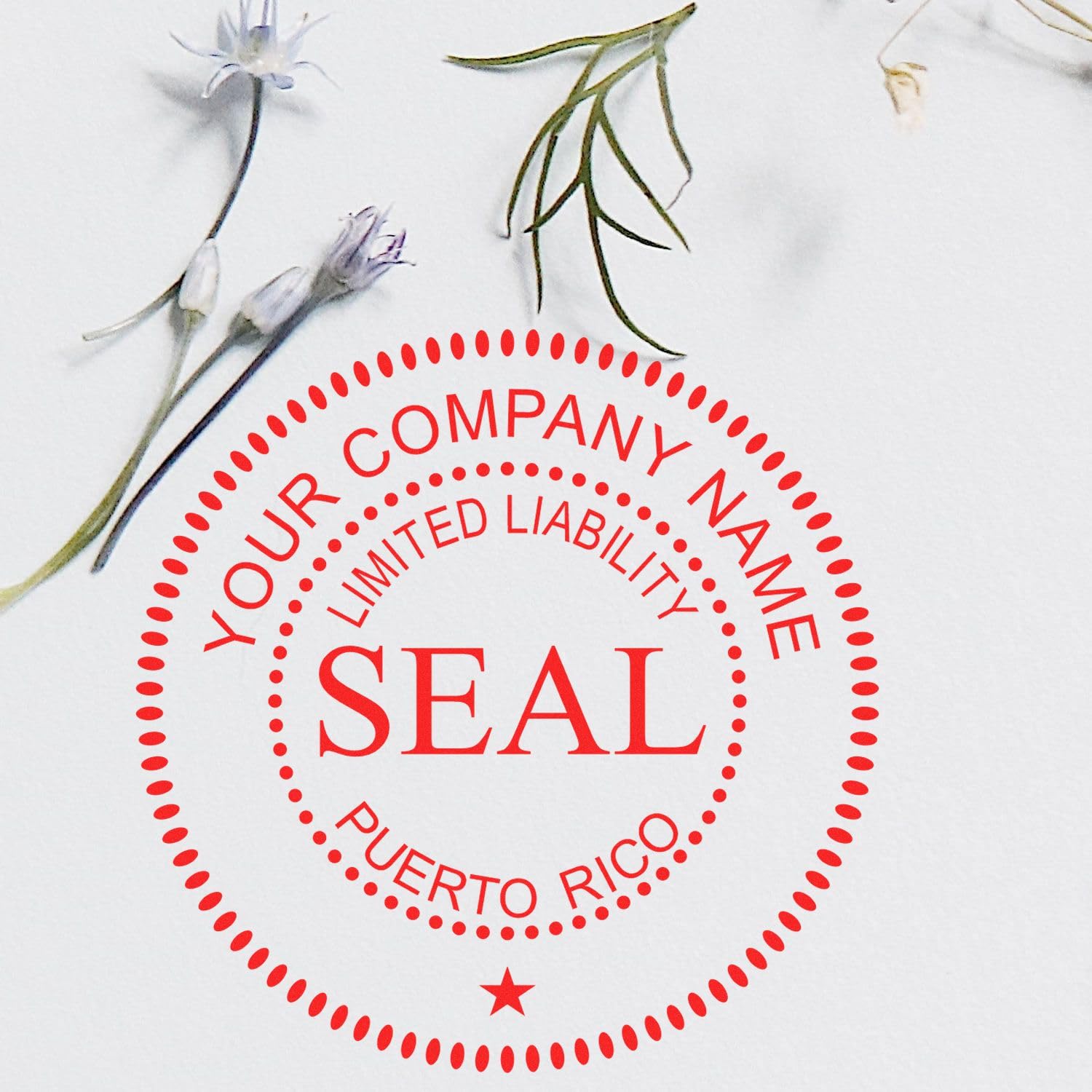 Self-Inking Puerto Rico Limited Liability Company Seal Stamp, 1-5/8 Diameter, Up to 10K Imprints, Reinkable, Company Stamp for PR, Customized LLC Corporation Ink Stamp, Stamp Self-Ink, PR Stamp - Image 7