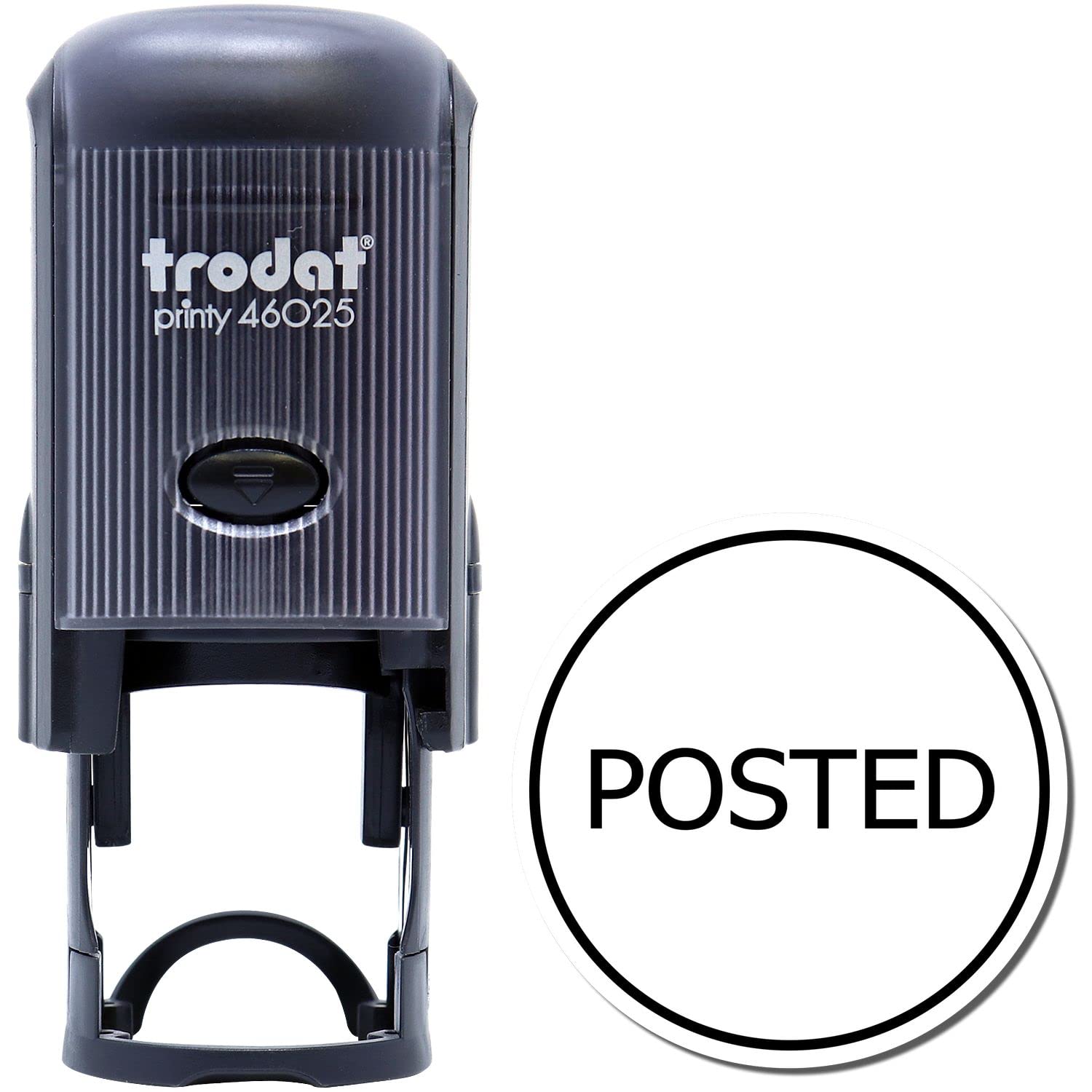 Self-Inking Round Posted Stamp, Perfect for Home Business, Up to 5K Impressions, Available in 11 Ink Colors, Reinkable, Easy Press and Print Stamping, Size Approx 7/8" Dia - Image 2