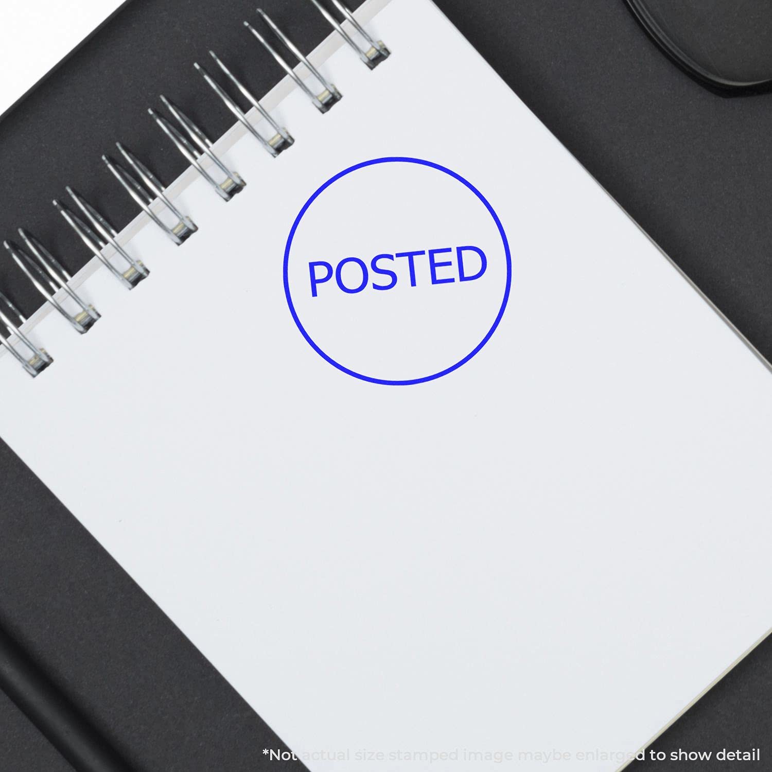 Self-Inking Round Posted Stamp, Perfect for Home Business, Up to 5K Impressions, Available in 11 Ink Colors, Reinkable, Easy Press and Print Stamping, Size Approx 7/8" Dia - Image 3