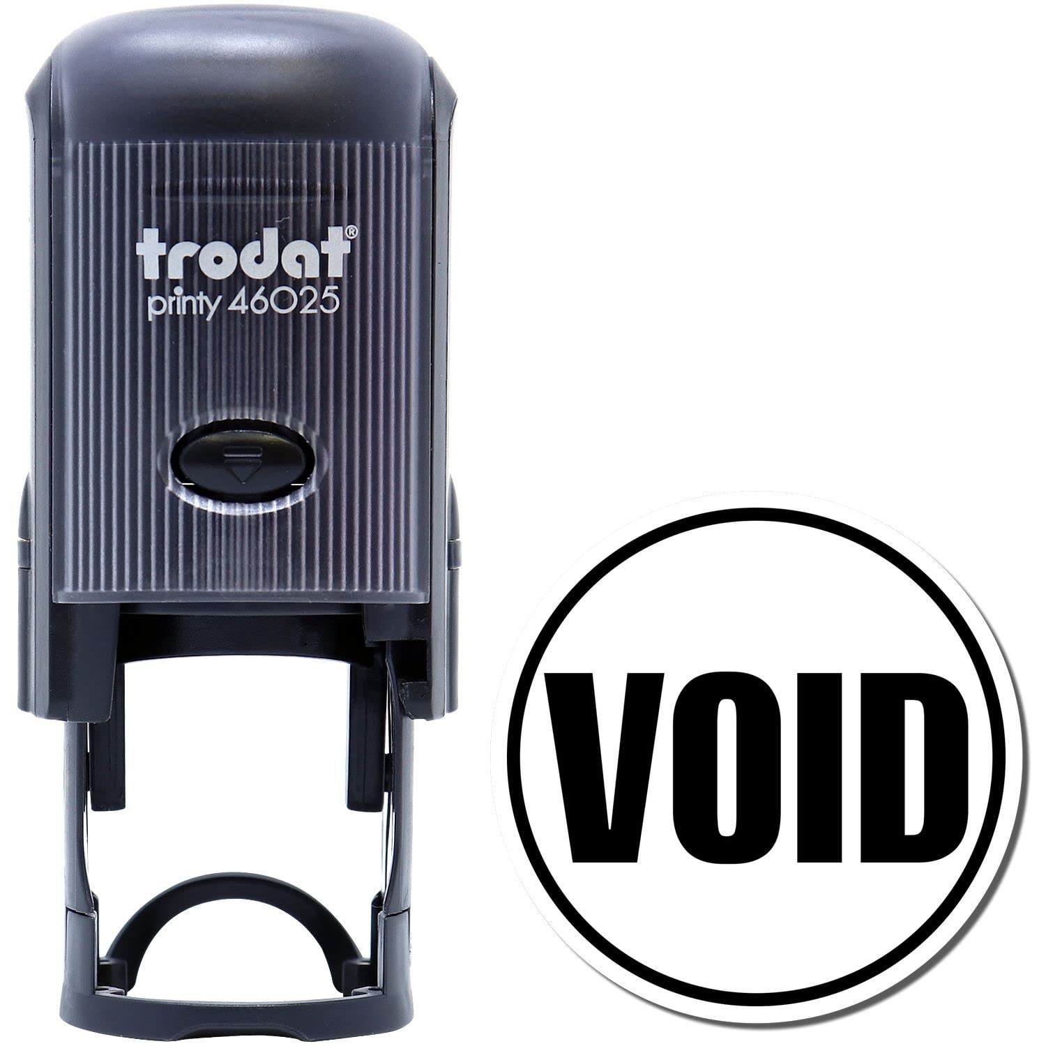 Self-Inking Round Void Stamp, Business Stamps, Up to 5K Impressions, Available in 11 Ink Colors, Reinkable, Easy Press and Print Stamping, Size Approx 7/8" Dia - Image 2