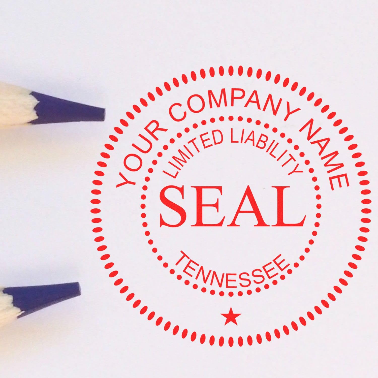 Self-Inking Tennessee Limited Liability Company Seal Stamp, 1-5/8 Diameter, Up to 10K Imprints, Reinkable, Company Stamp for TN, Customized LLC Corporation Seal Stamp, Stamp Self-Ink, TN Stamp - Image 7