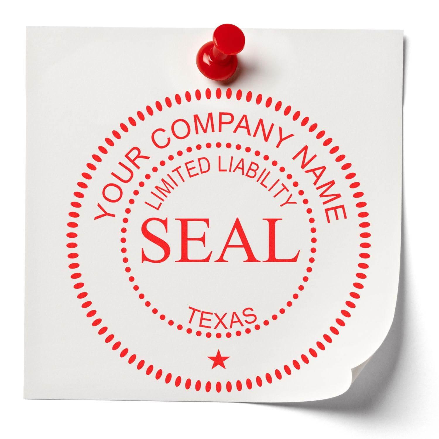 Self-Inking Texas Limited Liability Company Seal Stamp, 1-5/8 Diameter, Up to 10K Imprints, Reinkable, Company Stamp for TX, Customized LLC Corporation Stamp, Stamp Self-Ink, TX Stamp - Image 7