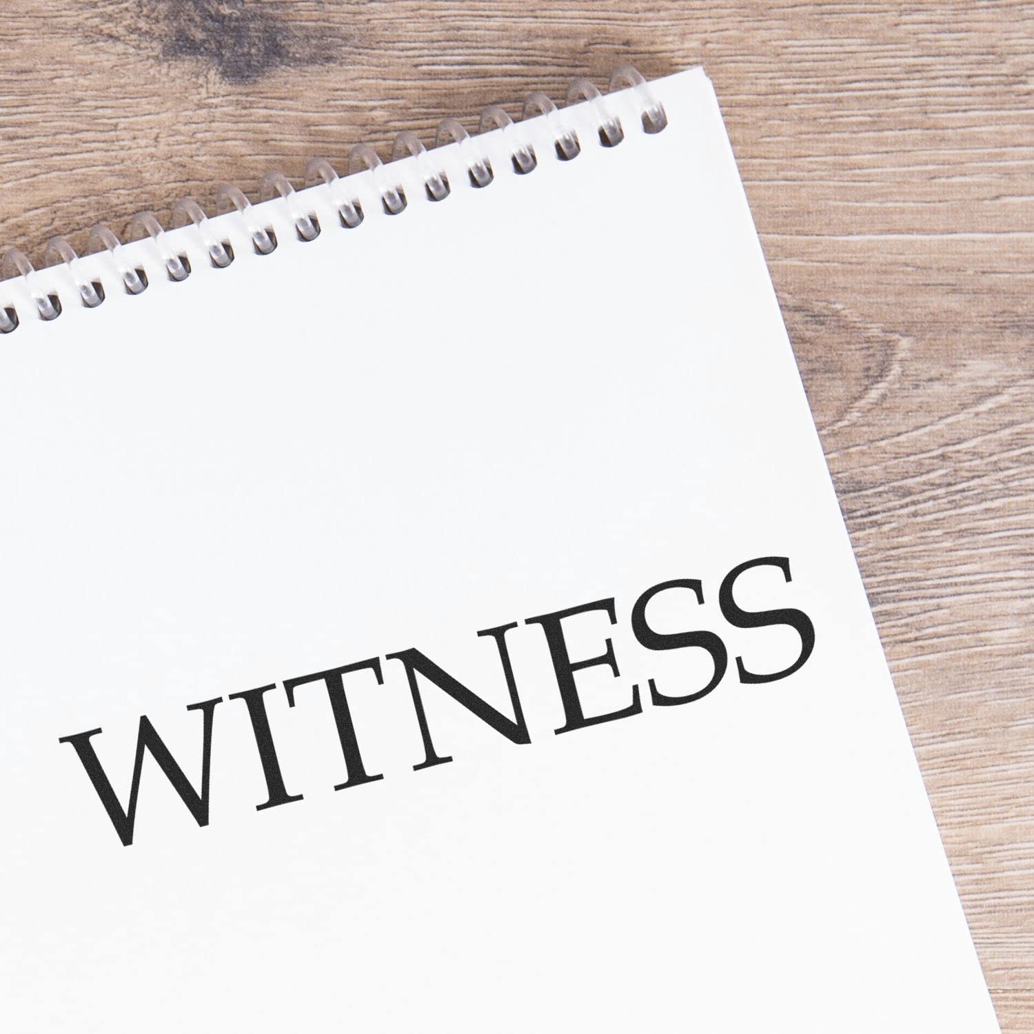 Self Inking Witness Stamp, Legal Stamps for Lawyers, Up to 5K Impressions, Available in 11 Ink Colors, Reinkable, Easy Press and Print Stamping, Size Approx 1/2" x 1-1/2"