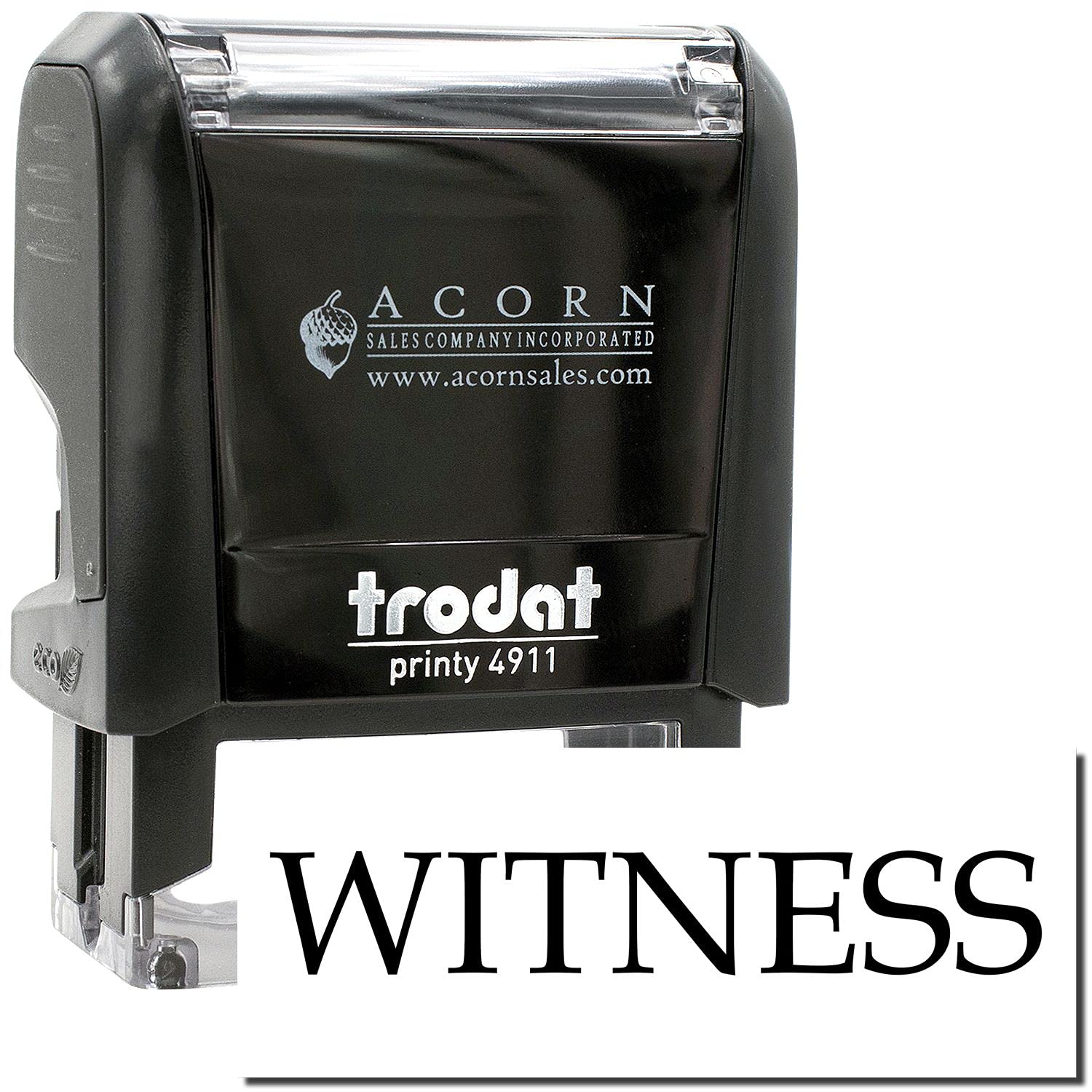 Self Inking Witness Stamp, Legal Stamps for Lawyers, Up to 5K Impressions, Available in 11 Ink Colors, Reinkable, Easy Press and Print Stamping, Size Approx 1/2" x 1-1/2" - Image 2
