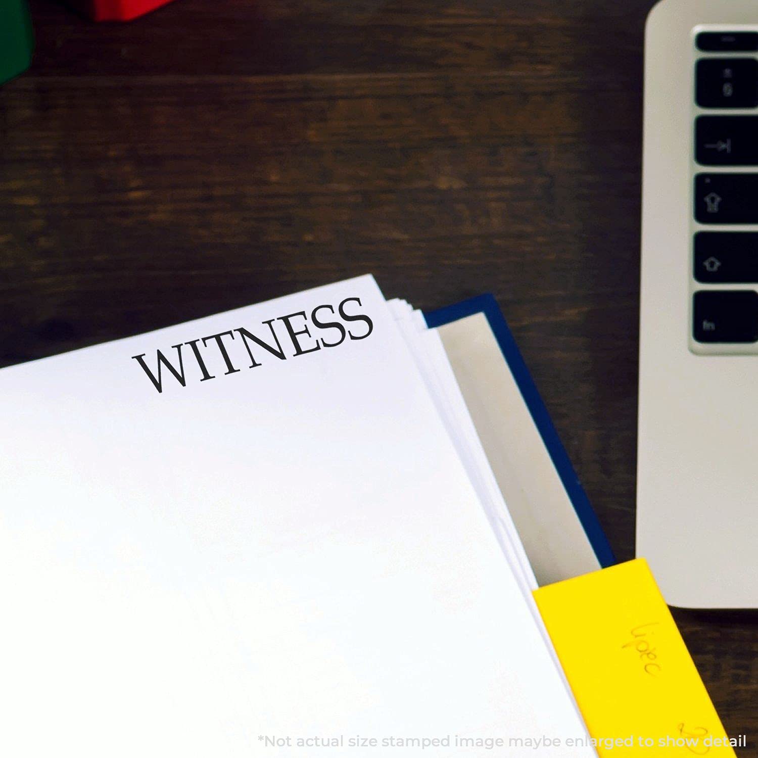 Self Inking Witness Stamp, Legal Stamps for Lawyers, Up to 5K Impressions, Available in 11 Ink Colors, Reinkable, Easy Press and Print Stamping, Size Approx 1/2" x 1-1/2" - Image 4