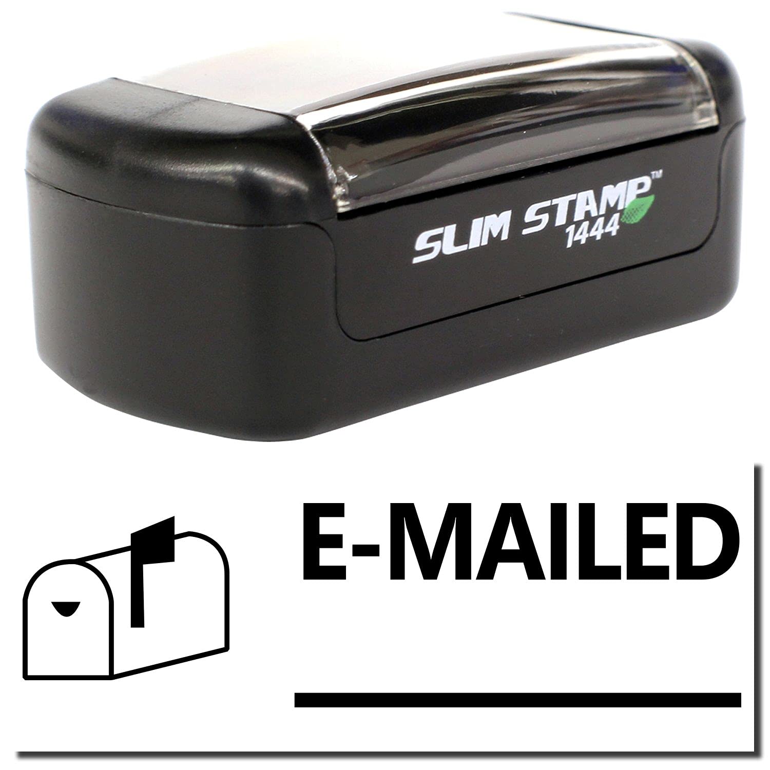 Slim Pre-Inked Emailed with Mailbox Stamp, Business Accessories, Slim Design, Portable, Easy to Carry, Size Approx 1/2" x 1-1/2", Avail in 5 Ink Colors, Reinkable - Image 2