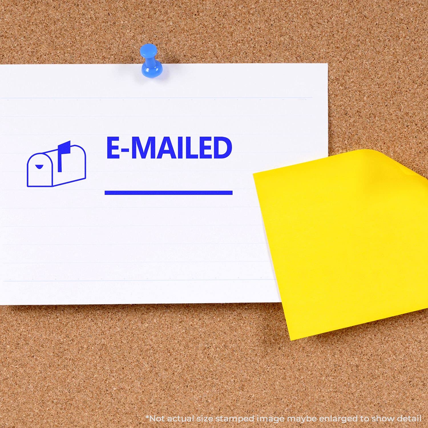 Slim Pre-Inked Emailed with Mailbox Stamp, Business Accessories, Slim Design, Portable, Easy to Carry, Size Approx 1/2" x 1-1/2", Avail in 5 Ink Colors, Reinkable - Image 4