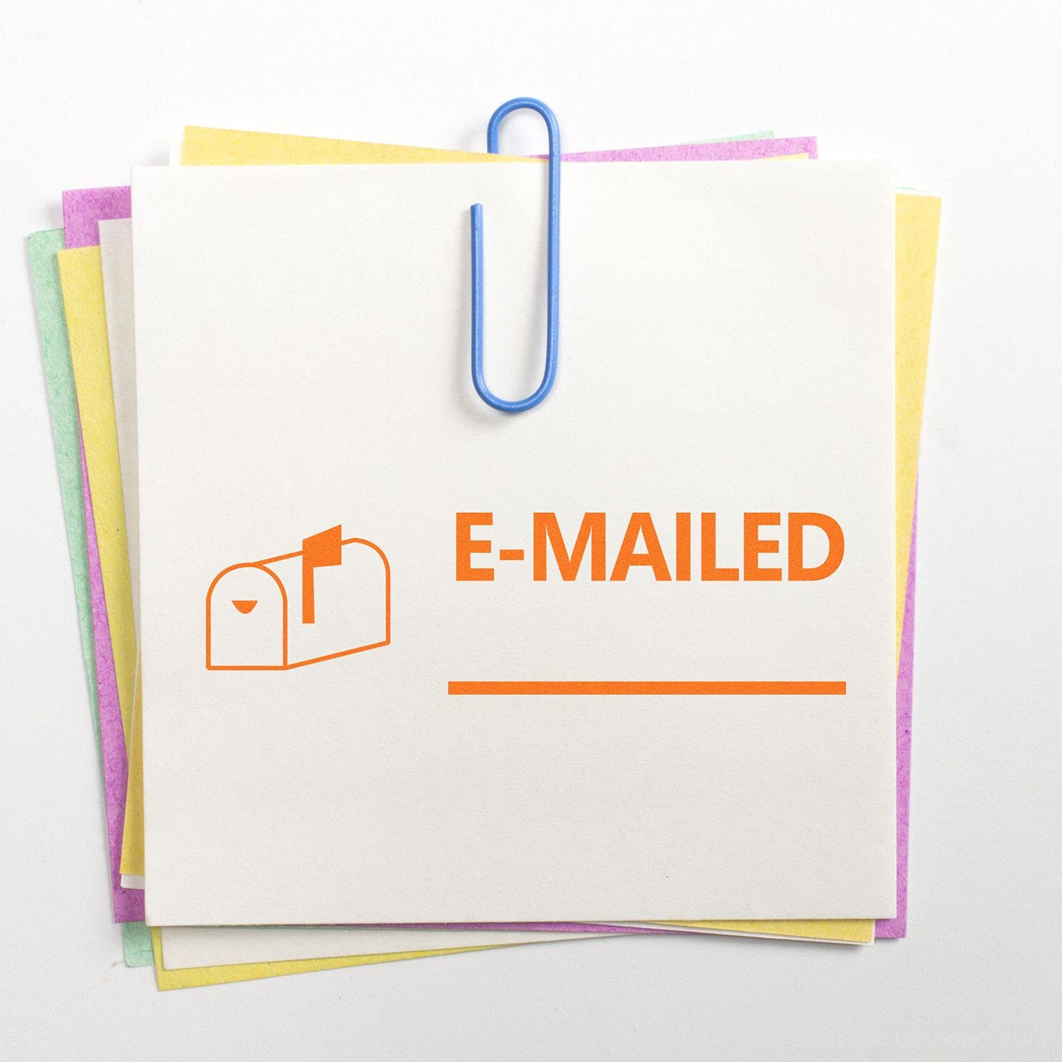 Slim Pre-Inked Emailed with Mailbox Stamp, Business Accessories, Slim Design, Portable, Easy to Carry, Size Approx 1/2" x 1-1/2", Avail in 5 Ink Colors, Reinkable - Image 6