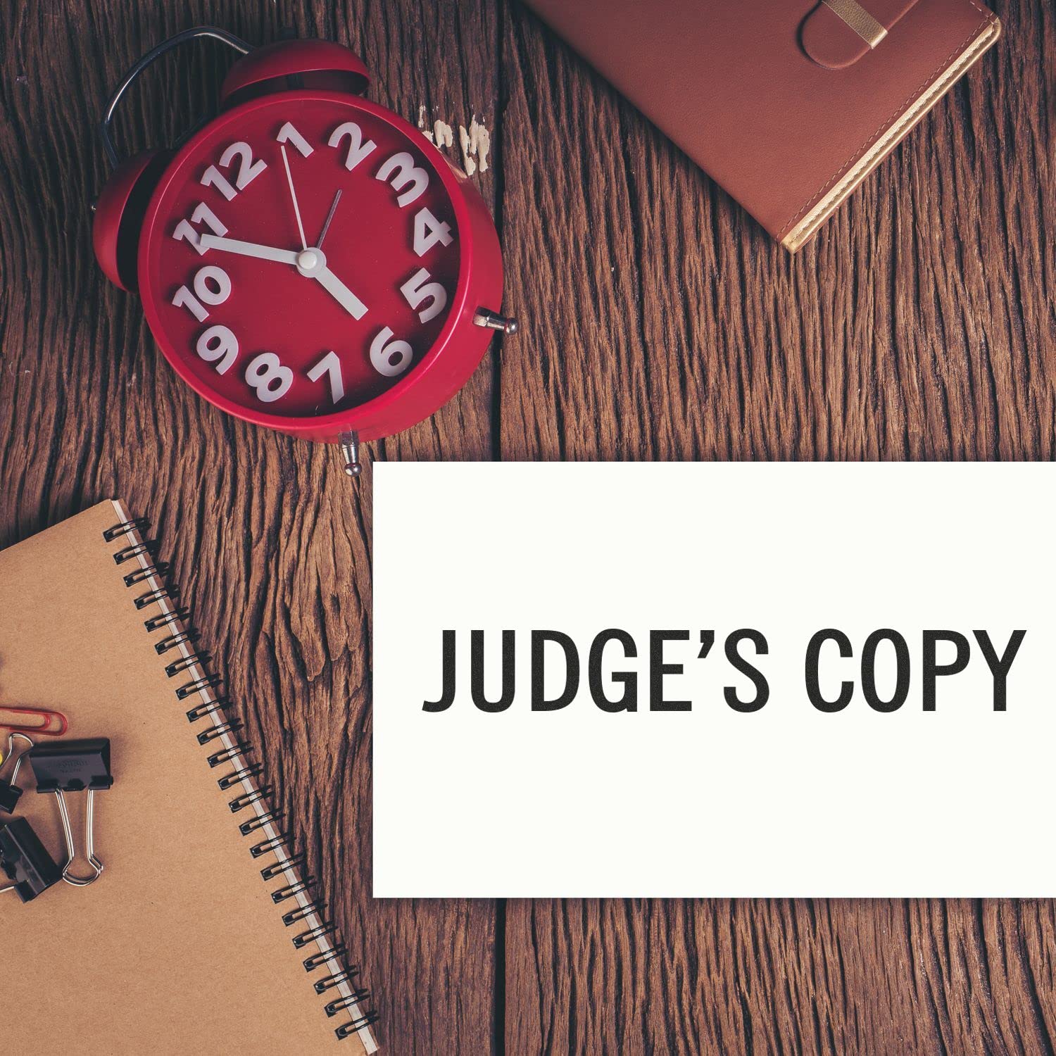 Slim Pre-Inked Judge's Copy Stamp, Perfect for Legal Secretary, Slim Design, Portable, Easy to Carry, Size Approx 1/2" x 1-1/2", Avail in 5 Ink Colors, Reinkable