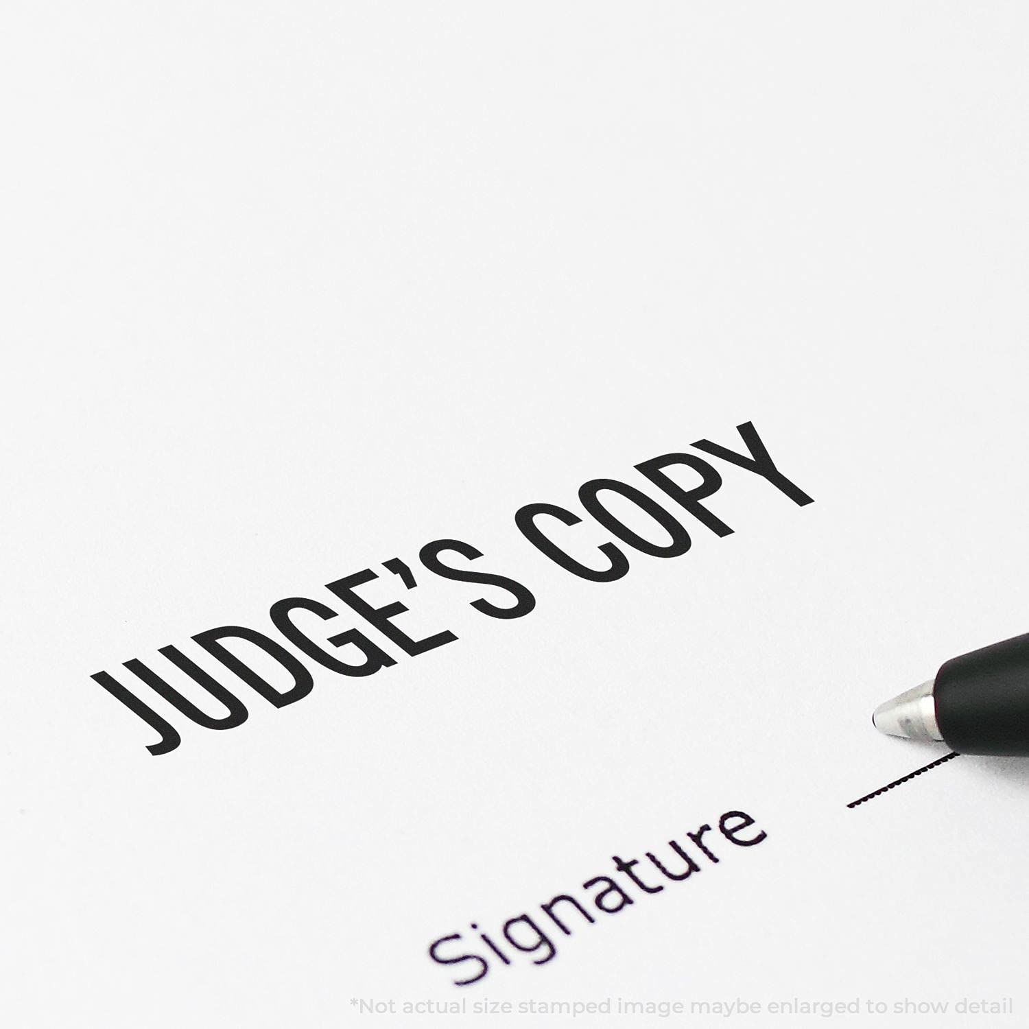 Slim Pre-Inked Judge's Copy Stamp, Perfect for Legal Secretary, Slim Design, Portable, Easy to Carry, Size Approx 1/2" x 1-1/2", Avail in 5 Ink Colors, Reinkable - Image 3