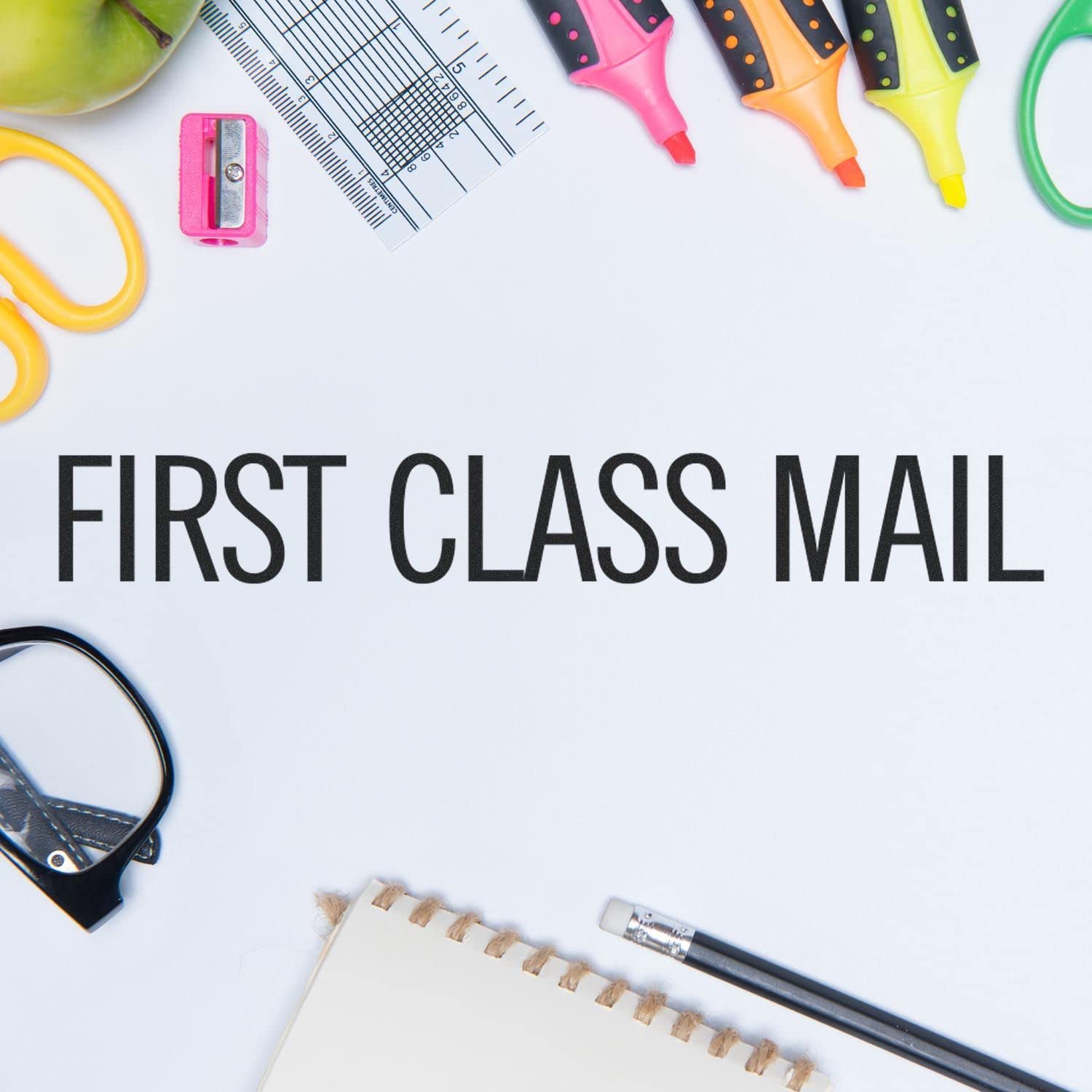 Slim Pre-Inked Narrow First Class Mail Stamp, Perfect for Home Business, Slim Design, Portable, Easy to Carry, Size Approx 1/2" x 1-1/2", Avail in 5 Ink Colors, Reinkable