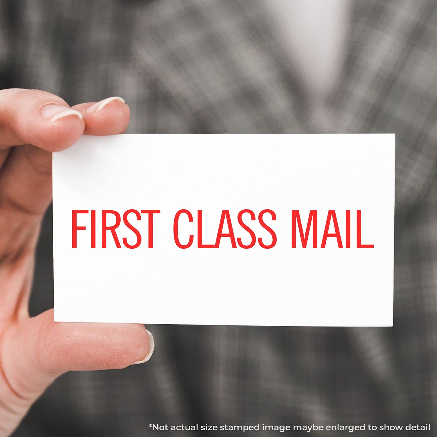 Slim Pre-Inked Narrow First Class Mail Stamp, Perfect for Home Business, Slim Design, Portable, Easy to Carry, Size Approx 1/2" x 1-1/2", Avail in 5 Ink Colors, Reinkable - Image 3