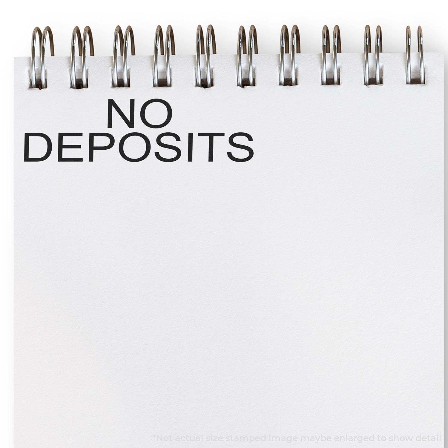 Slim Pre Inked No Deposits Stamp, Bank Teller Supplies, Slim Design, Portable, Easy to Carry, Size Approx 1/2" x 1-1/2", Avail in 5 Ink Colors, Reinkable - Image 6