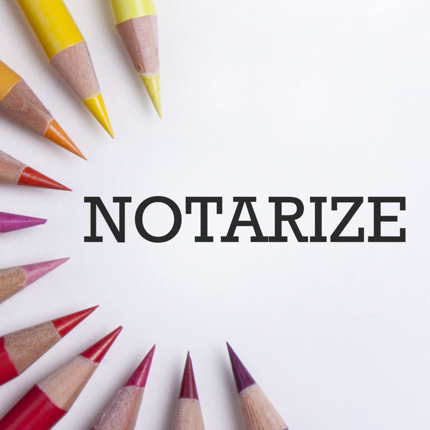 Slim Pre Inked Notarize Stamp, Legal Stamps for Lawyers, Slim Design, Portable, Easy to Carry, Size Approx 1/2" x 1-1/2", Avail in 5 Ink Colors, Reinkable