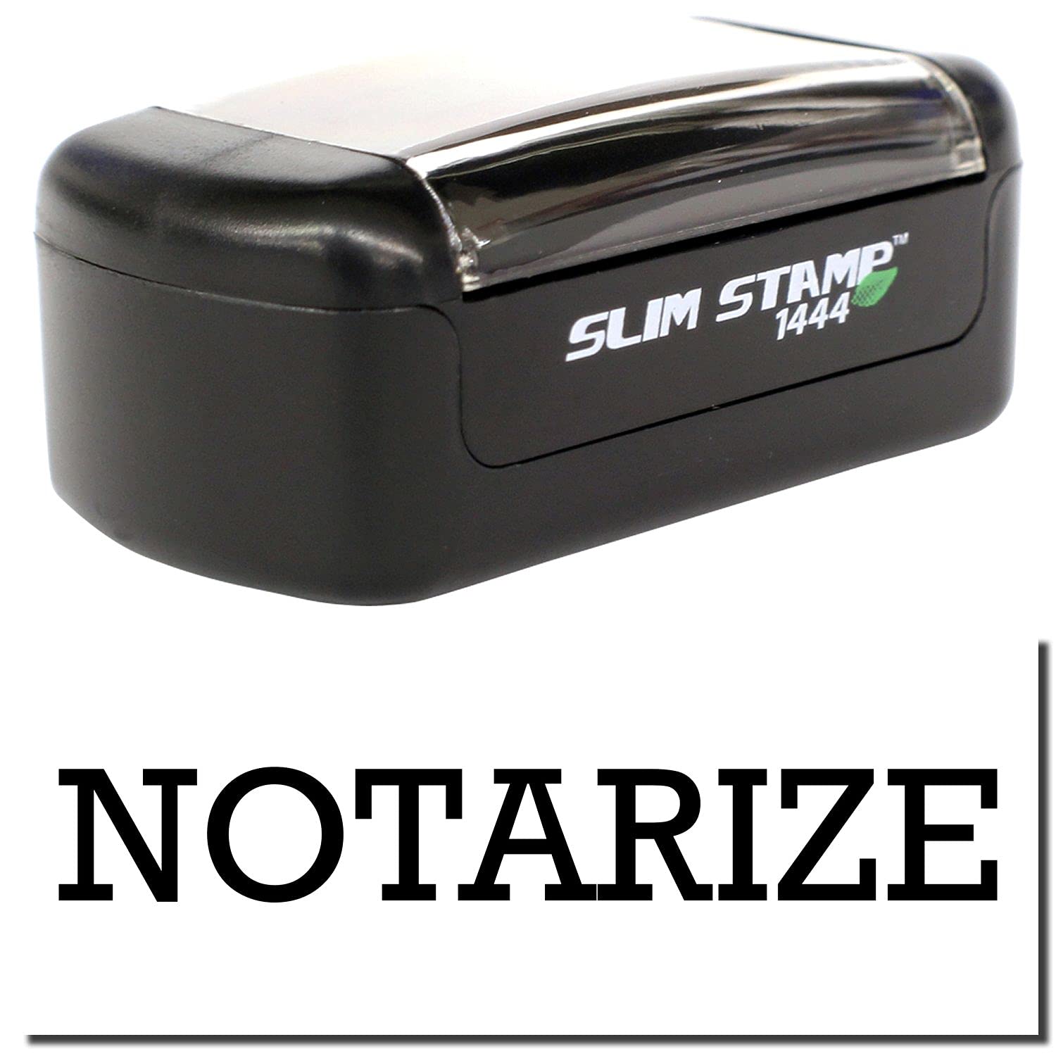 Slim Pre Inked Notarize Stamp, Legal Stamps for Lawyers, Slim Design, Portable, Easy to Carry, Size Approx 1/2" x 1-1/2", Avail in 5 Ink Colors, Reinkable - Image 2