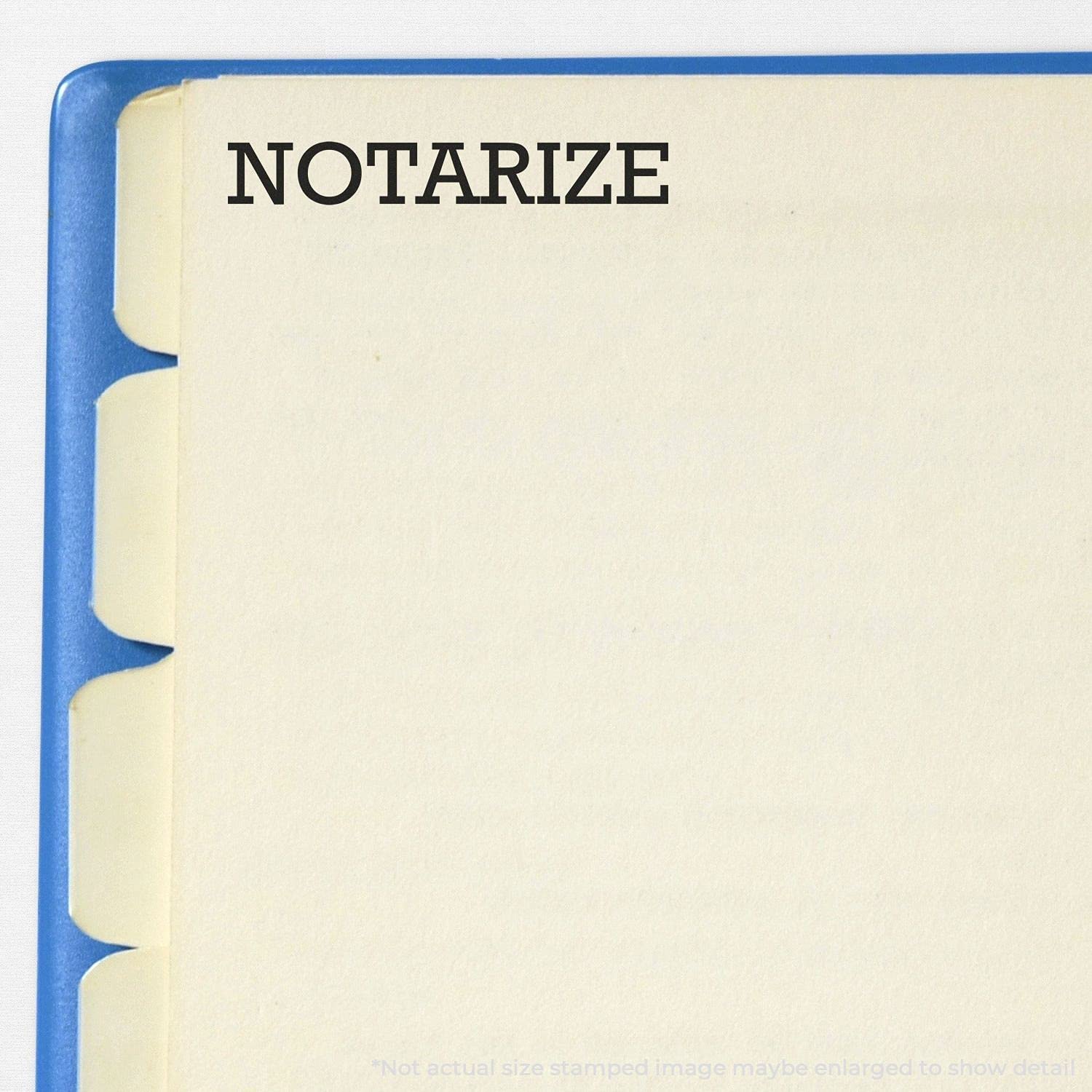 Slim Pre Inked Notarize Stamp, Legal Stamps for Lawyers, Slim Design, Portable, Easy to Carry, Size Approx 1/2" x 1-1/2", Avail in 5 Ink Colors, Reinkable - Image 3