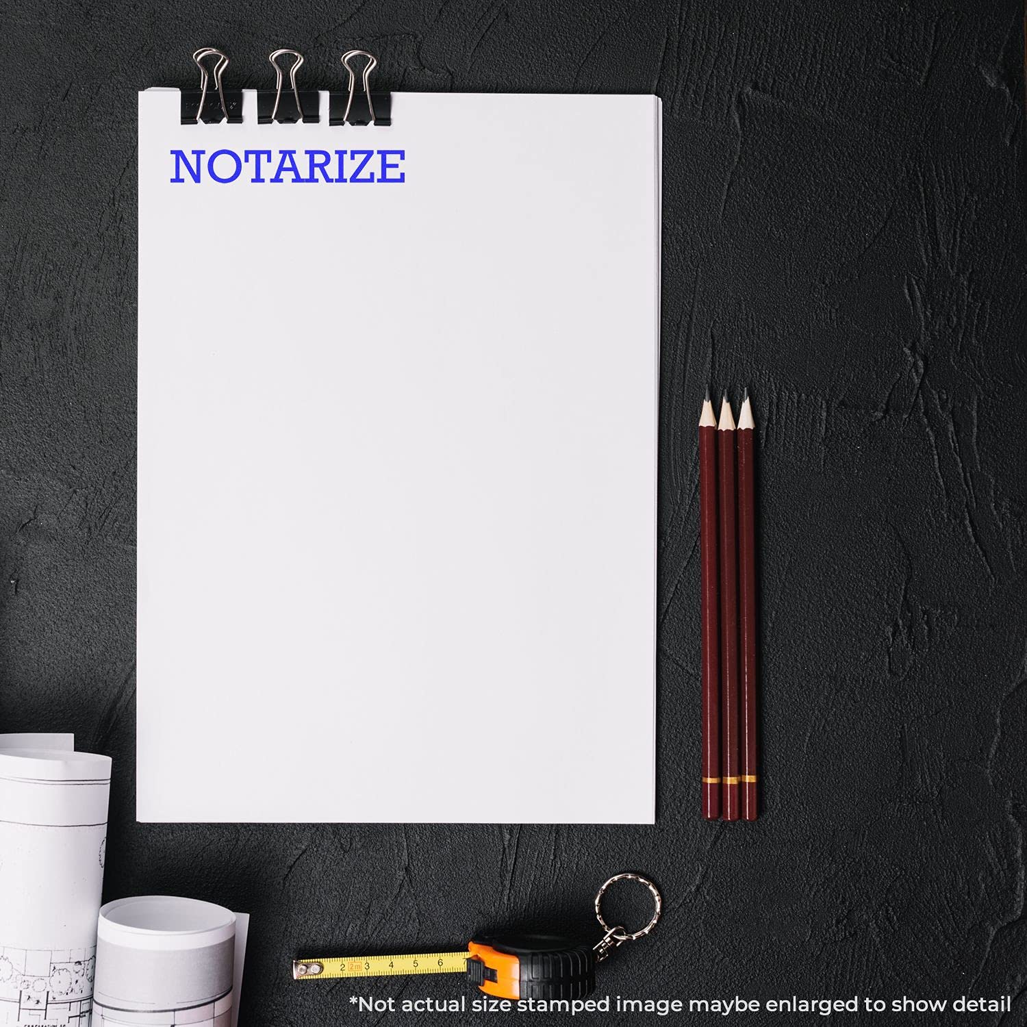 Slim Pre Inked Notarize Stamp, Legal Stamps for Lawyers, Slim Design, Portable, Easy to Carry, Size Approx 1/2" x 1-1/2", Avail in 5 Ink Colors, Reinkable - Image 6
