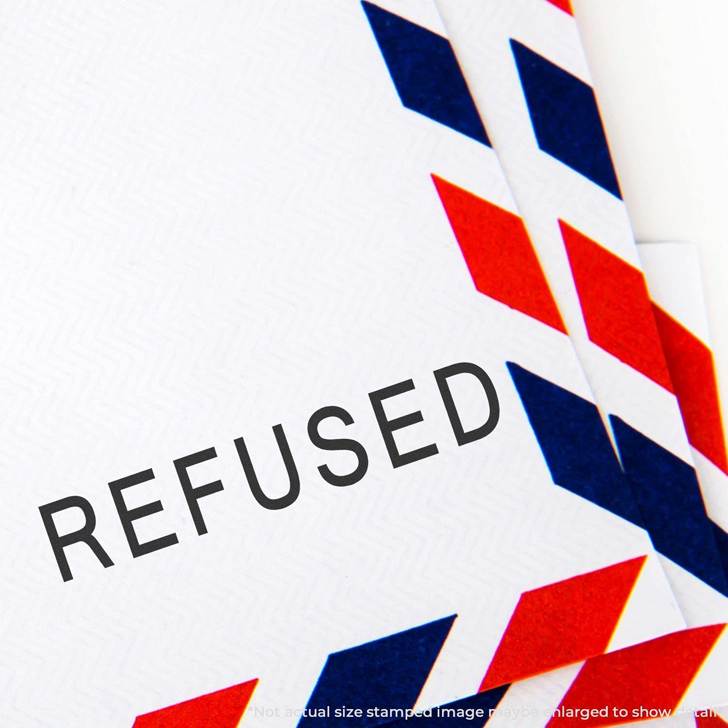 Slim Pre-Inked Refused Stamp - Red Ink - Image 4